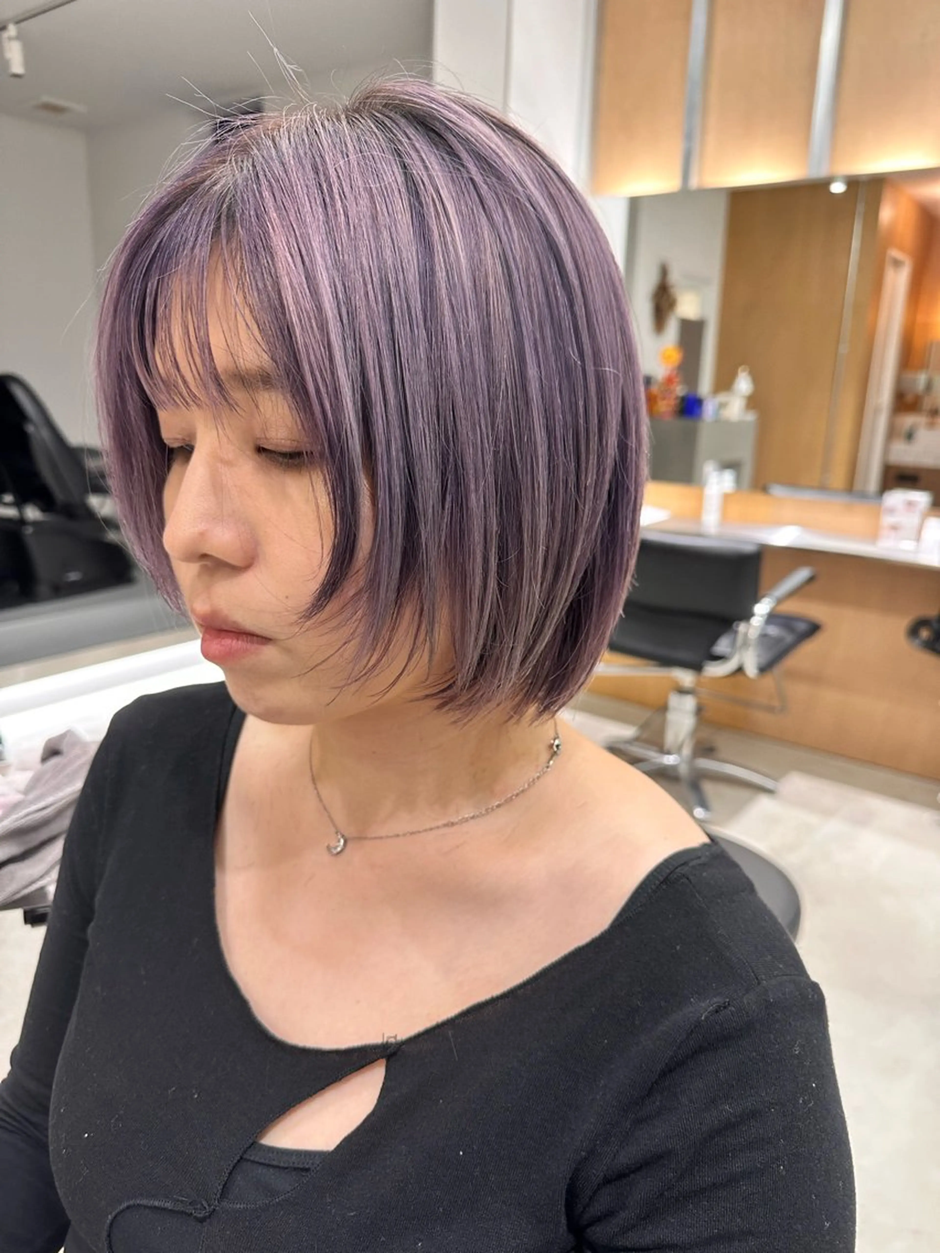 ミディアム ヘアカラー GOAT_茅ヶ崎 キシ サクラのヘアスタイル