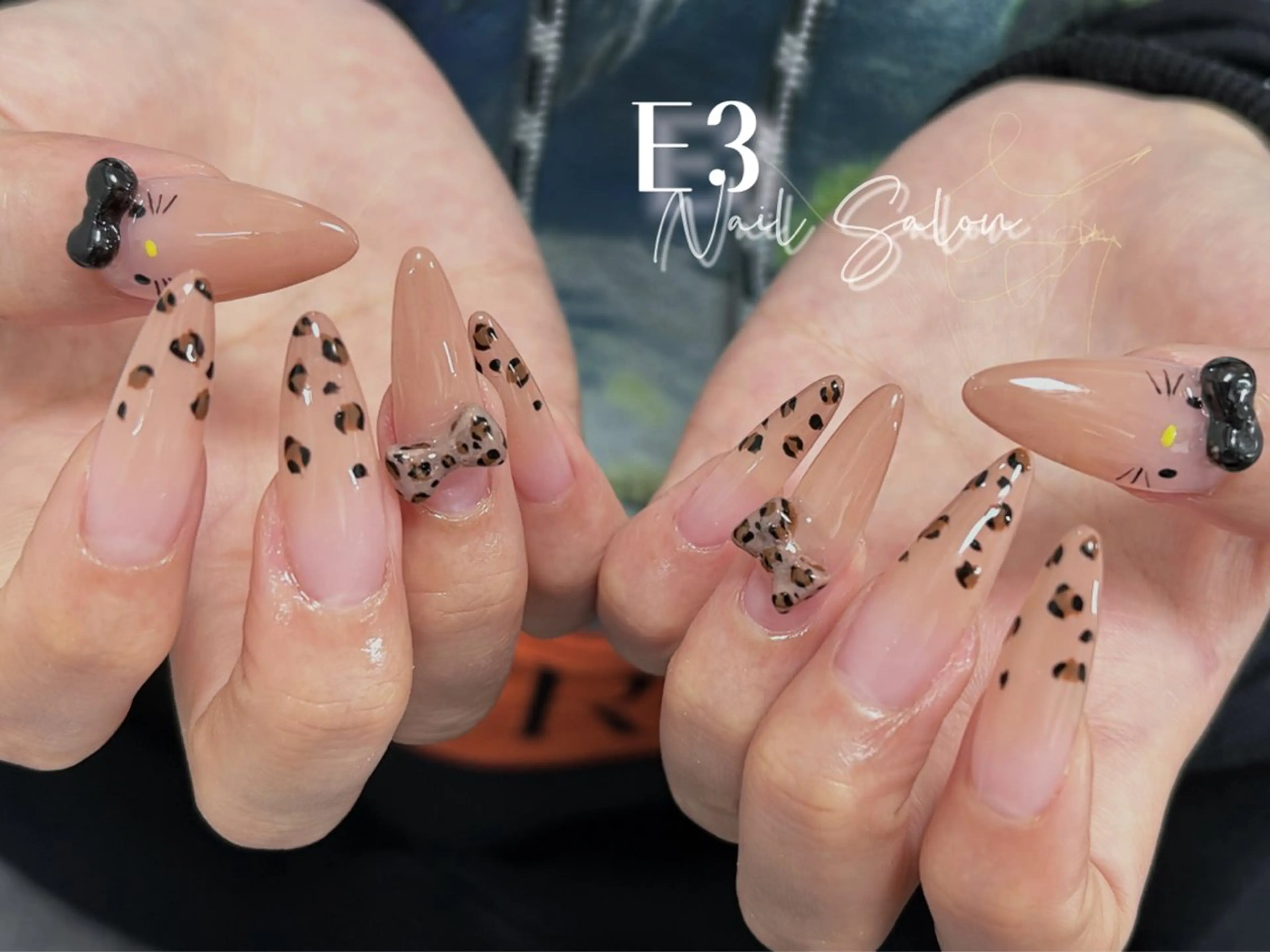 ネイル 桜ネイル フレンチネイル ジェルネイル ガラスフレンチ グラデーション ハンドネイル E3 Nail Salonのネイルデザイン