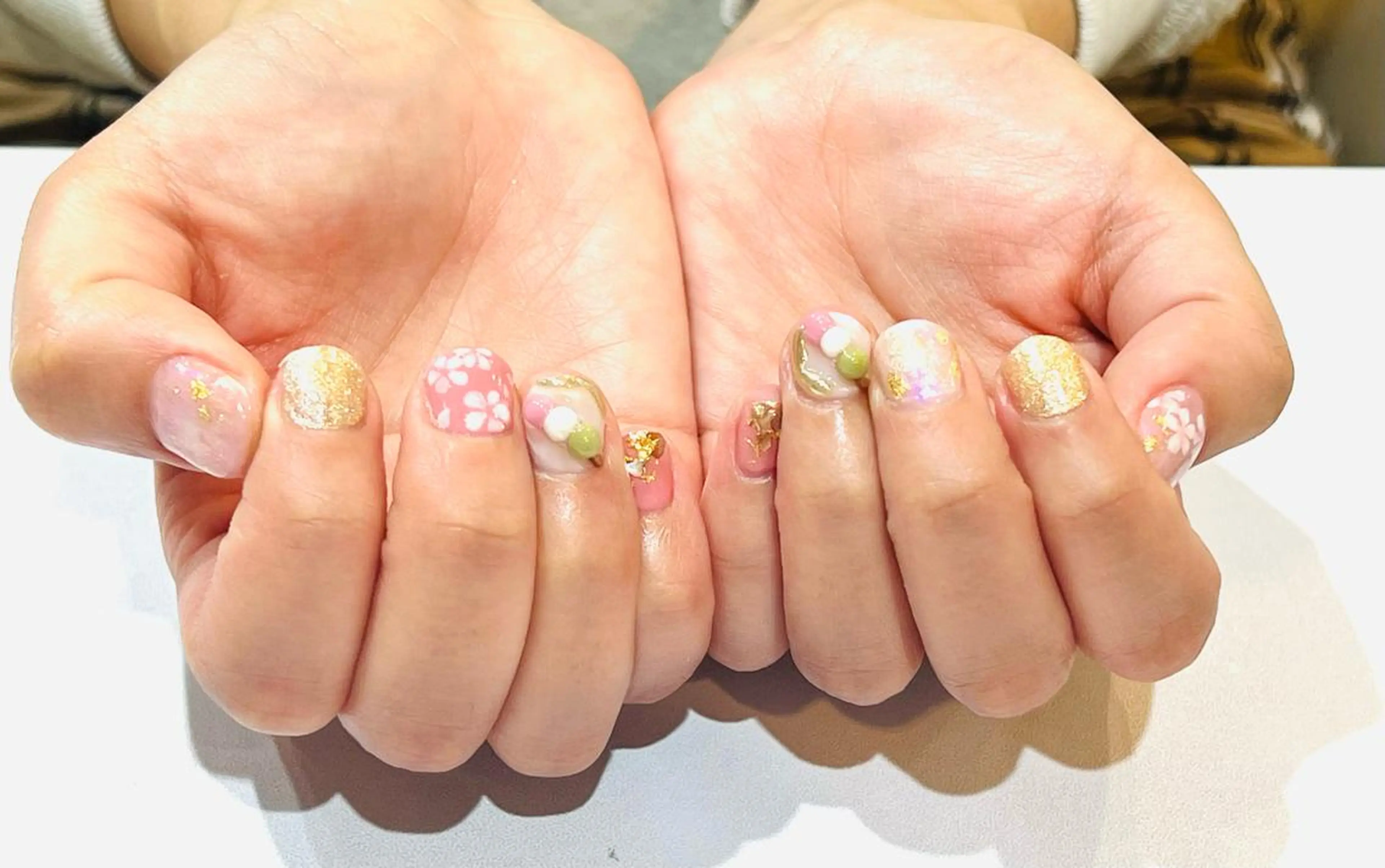 ネイル 持ち込み 春ネイル ハンドネイル O. YUMIKOのネイルデザイン