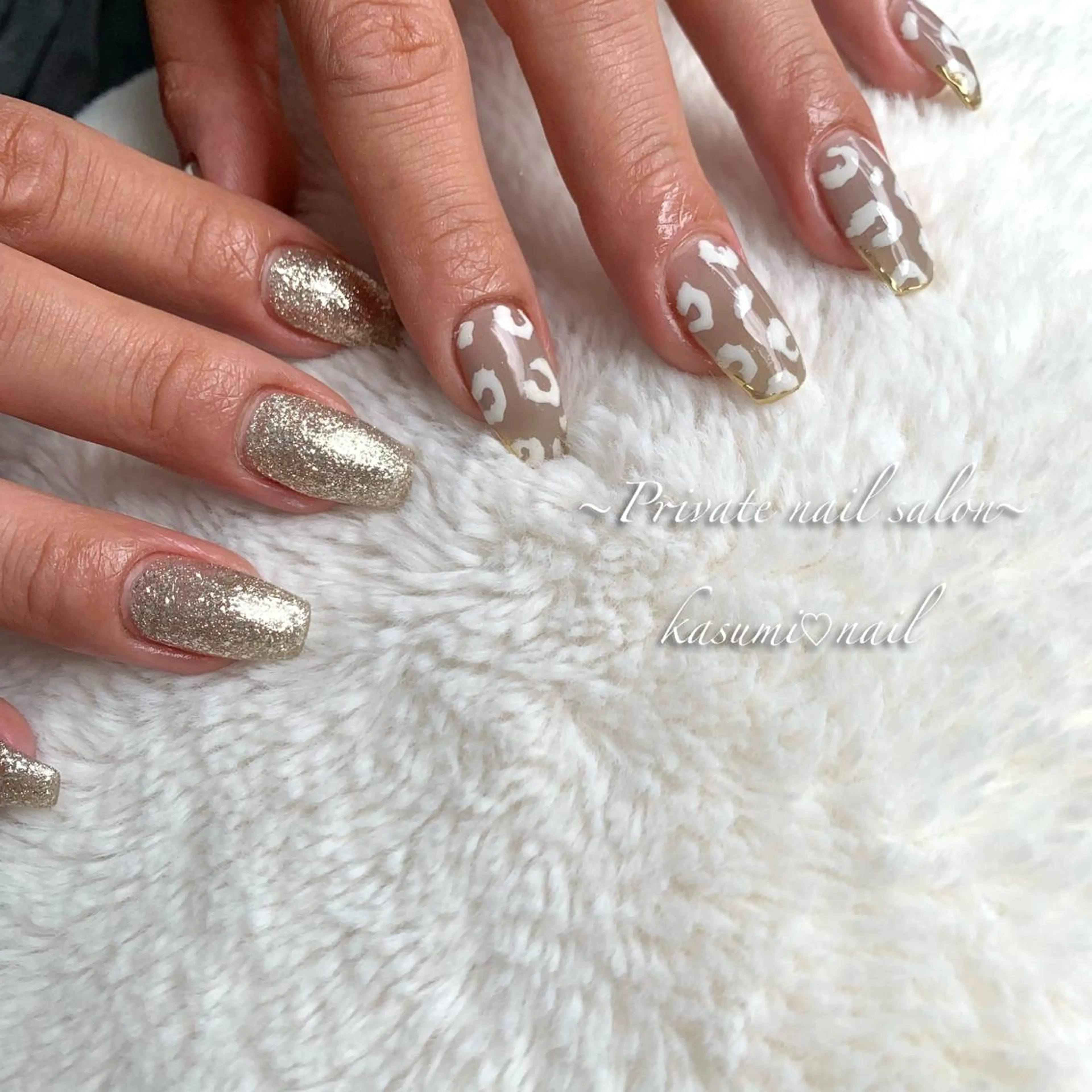 ネイル アートネイル ラメ(グリッター) マグネットネイル ミラーネイル 持ち込み KASUMI♡ Nailのネイルデザイン