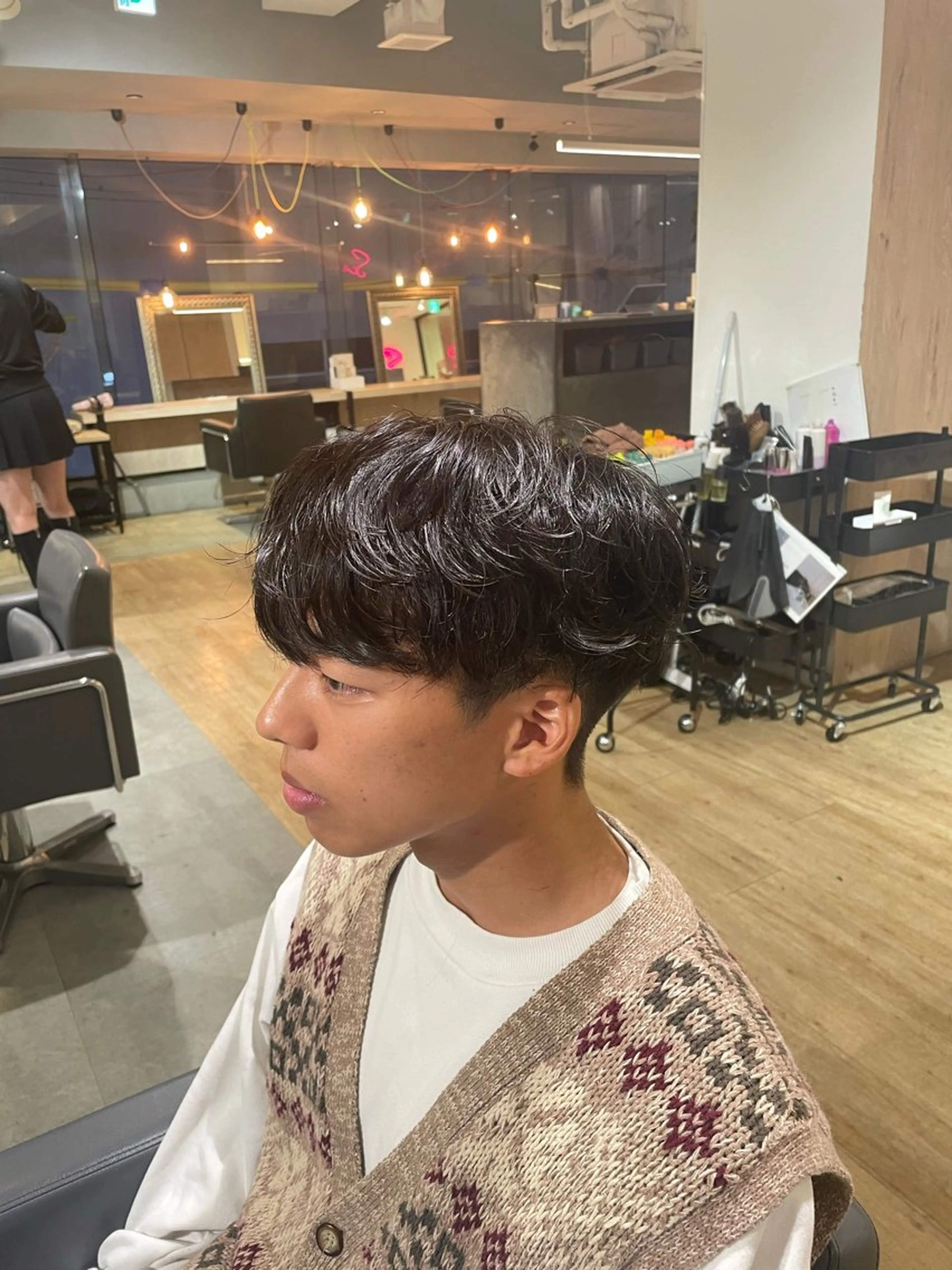 パーマ メンズパーマ梅田 ・川副史晶のヘアスタイル