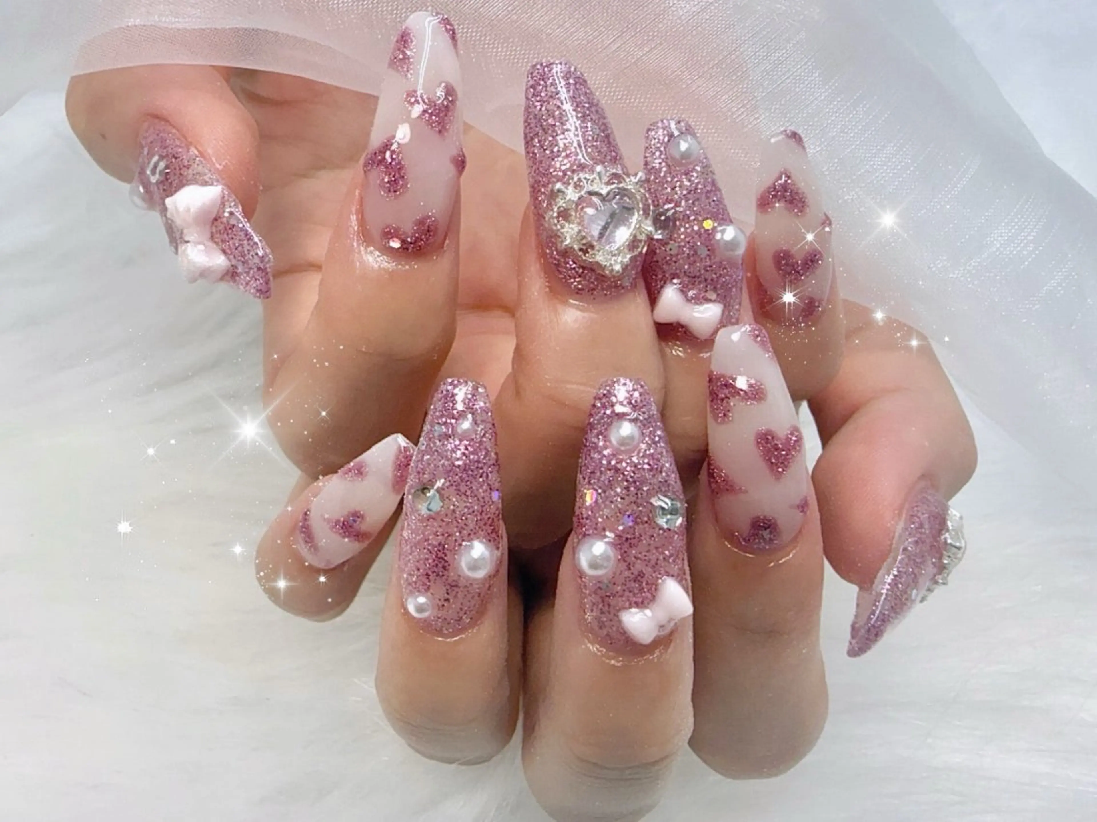 ロング ハンドネイル Lili Nail Studio西荻窪店のネイルデザイン
