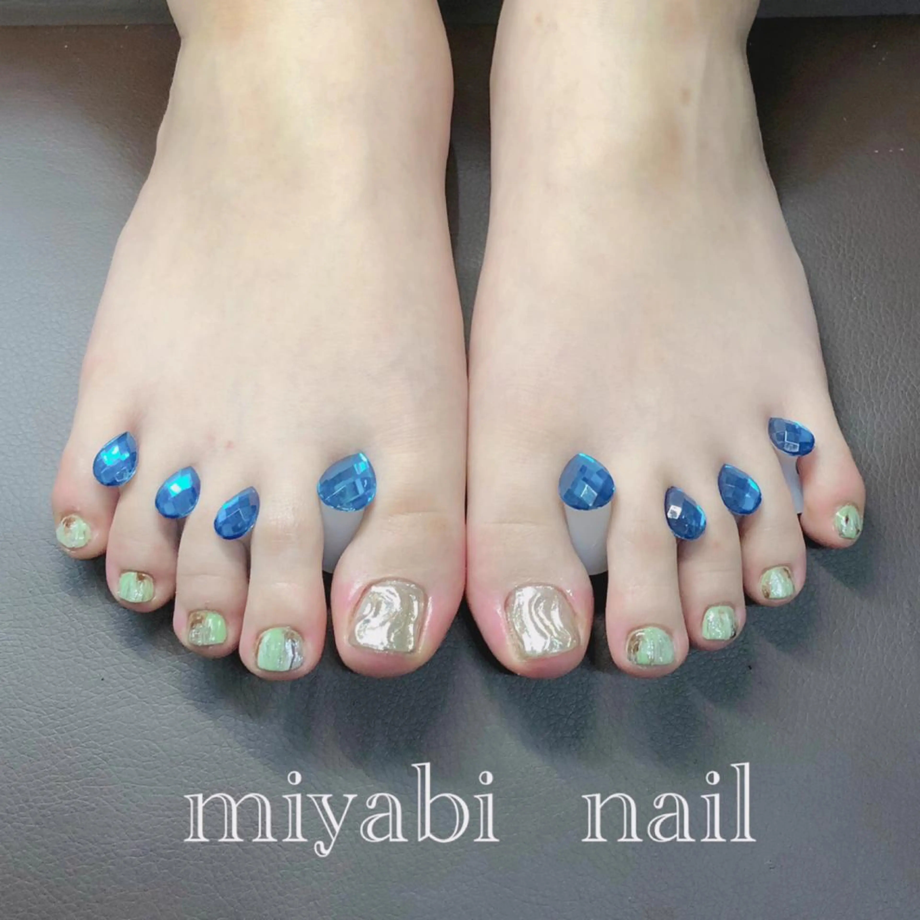 フット👣《キャンペーン》アート10本 Aコース　持ち込みOK（アートのみ）丁寧なケア＆フィルイン込み　仕上げに保湿付きの写真