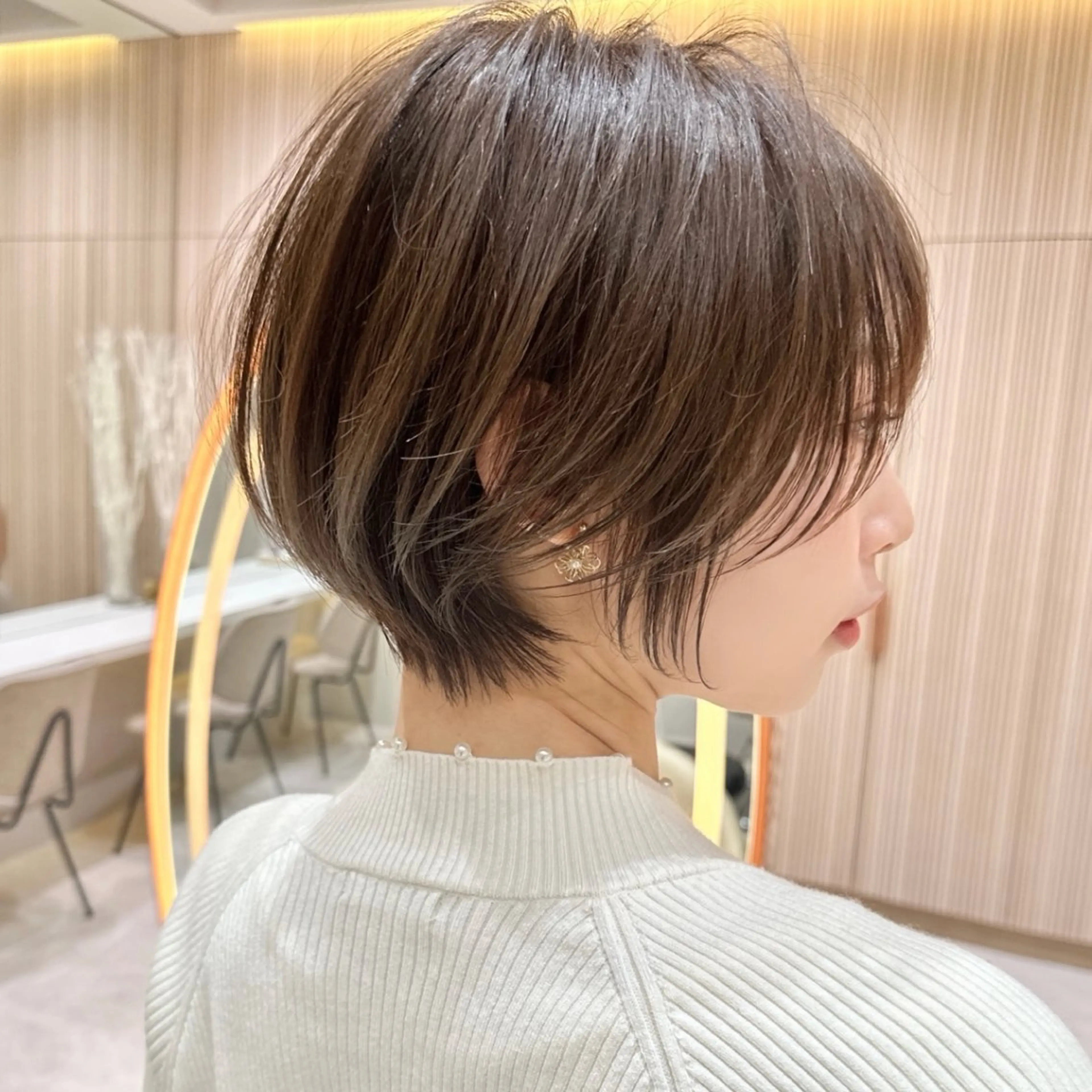 ショート カラー レイヤー|縮毛矯正 |韓国ボブ|岡田洸太のヘアスタイル