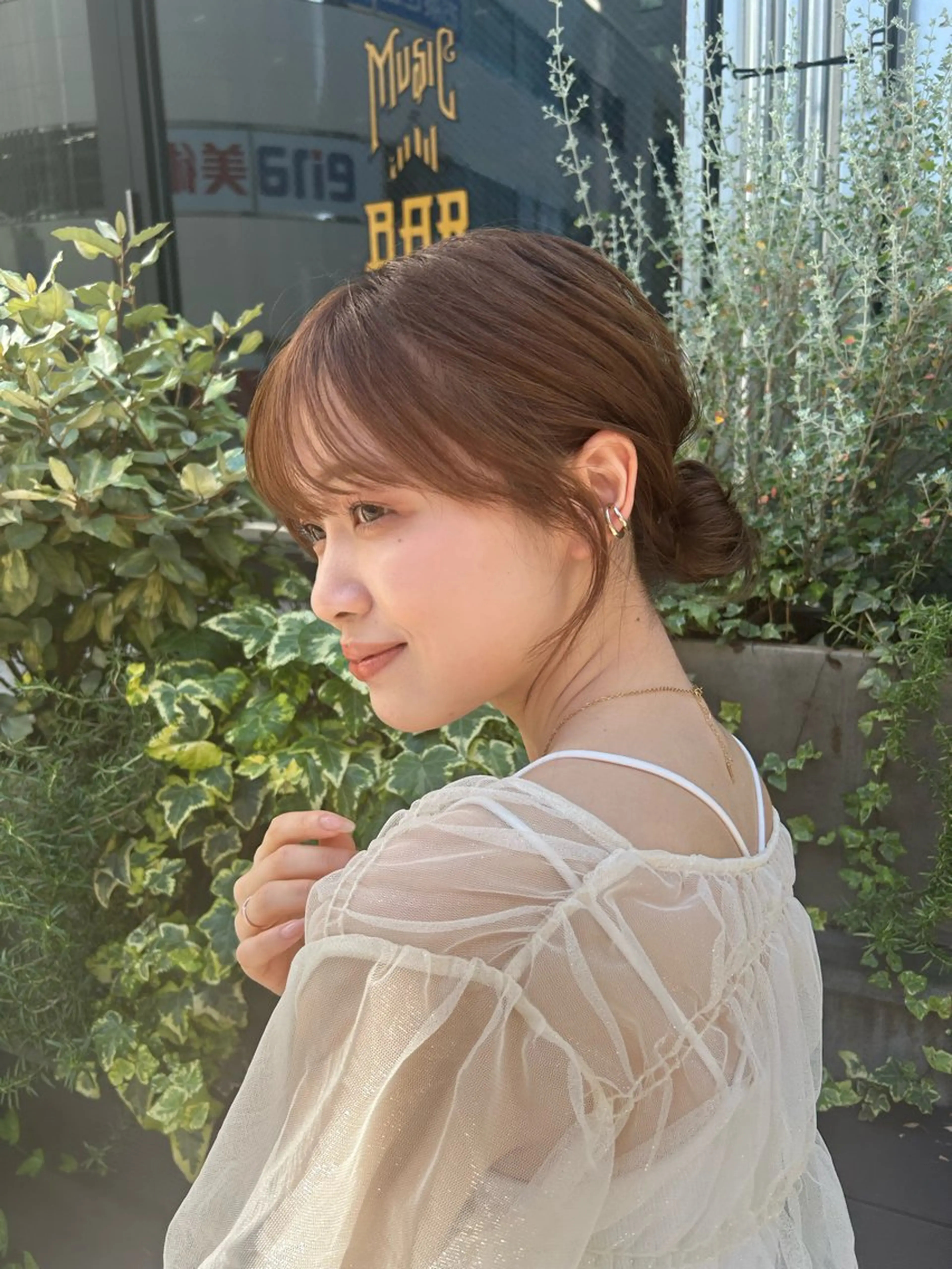 ヘアアレンジ 💟艶カラー・トリー トメント/リサ🤍のヘアスタイル