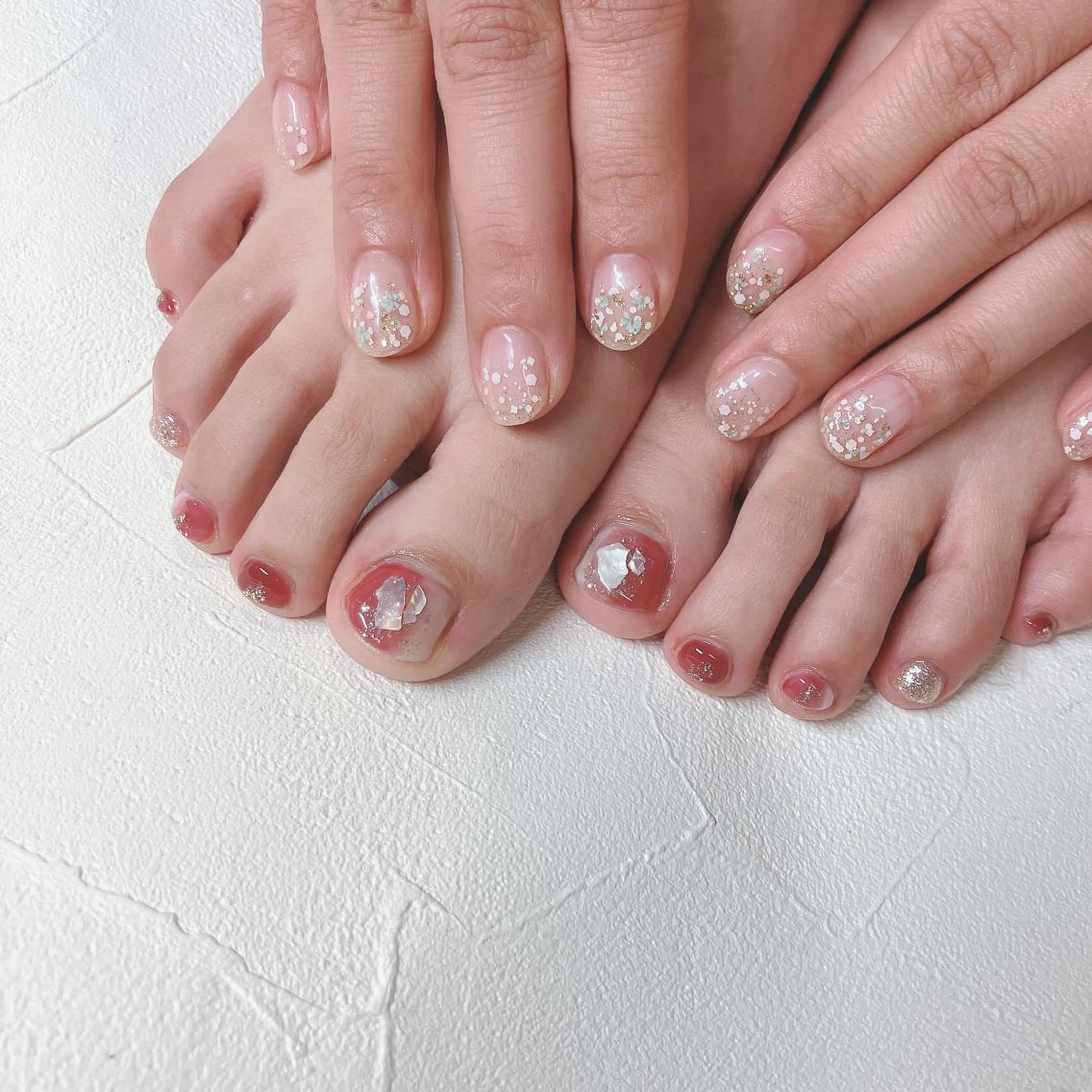 ネイル フットネイル ニュアンスネイル シンプルネイル ハンドネイル フットネイル nails 🎀meのネイルデザイン