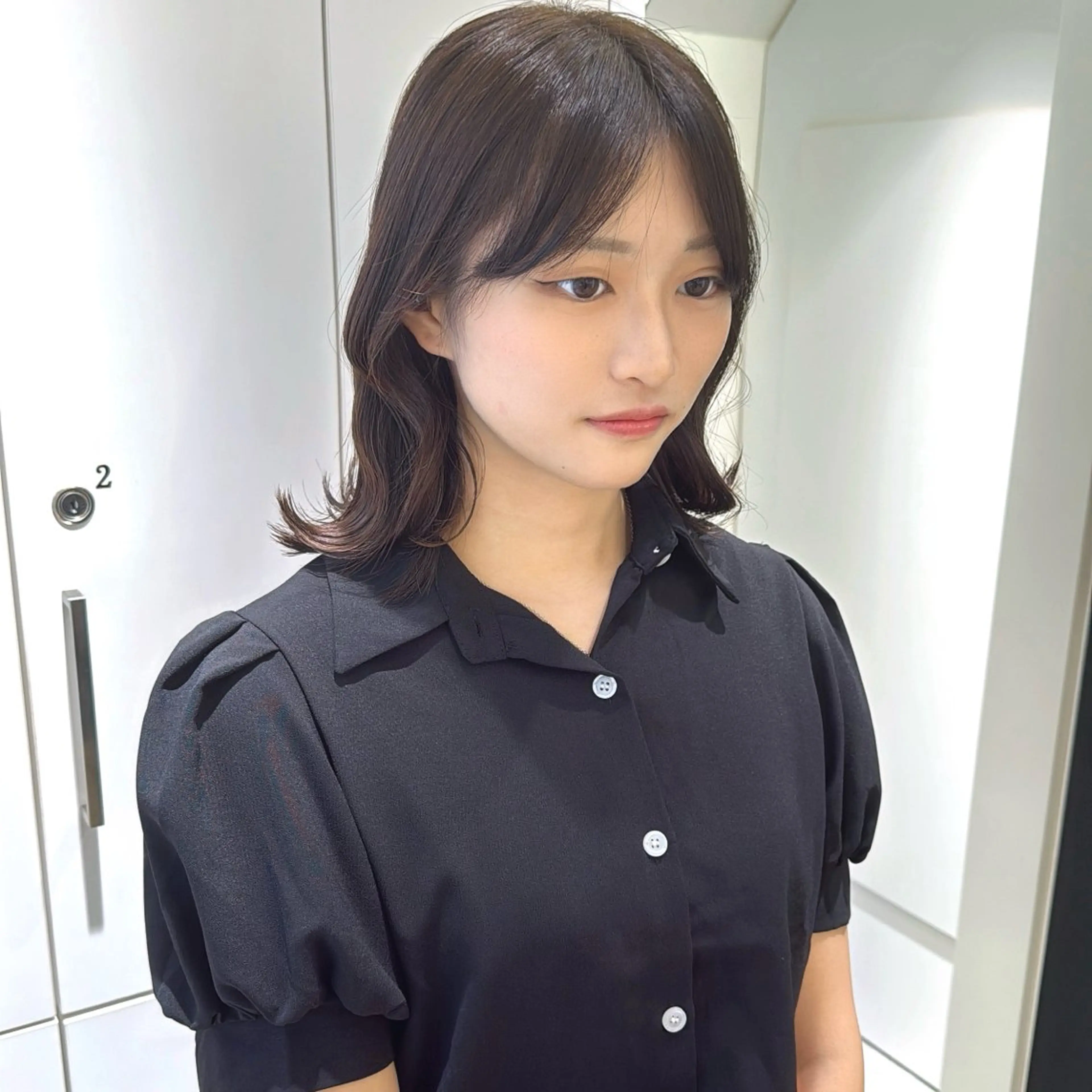 ミディアム カラー ヘアカラー Parve Mix 森 美遥🇰🇷🩶のヘアスタイル