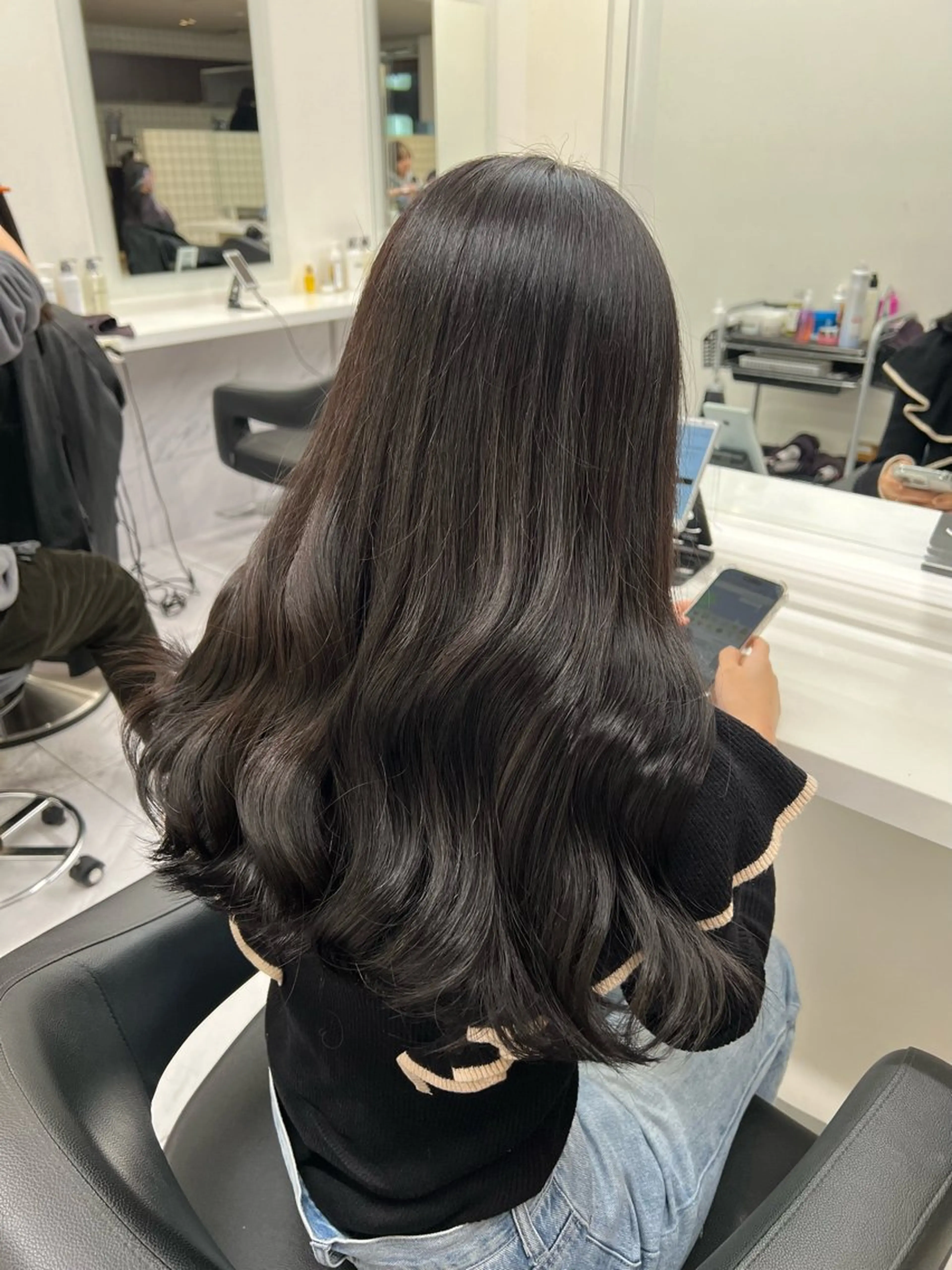 ロング カラー ヘアアレンジ 巻きラク♡レイヤー 🦢こころのヘアスタイル