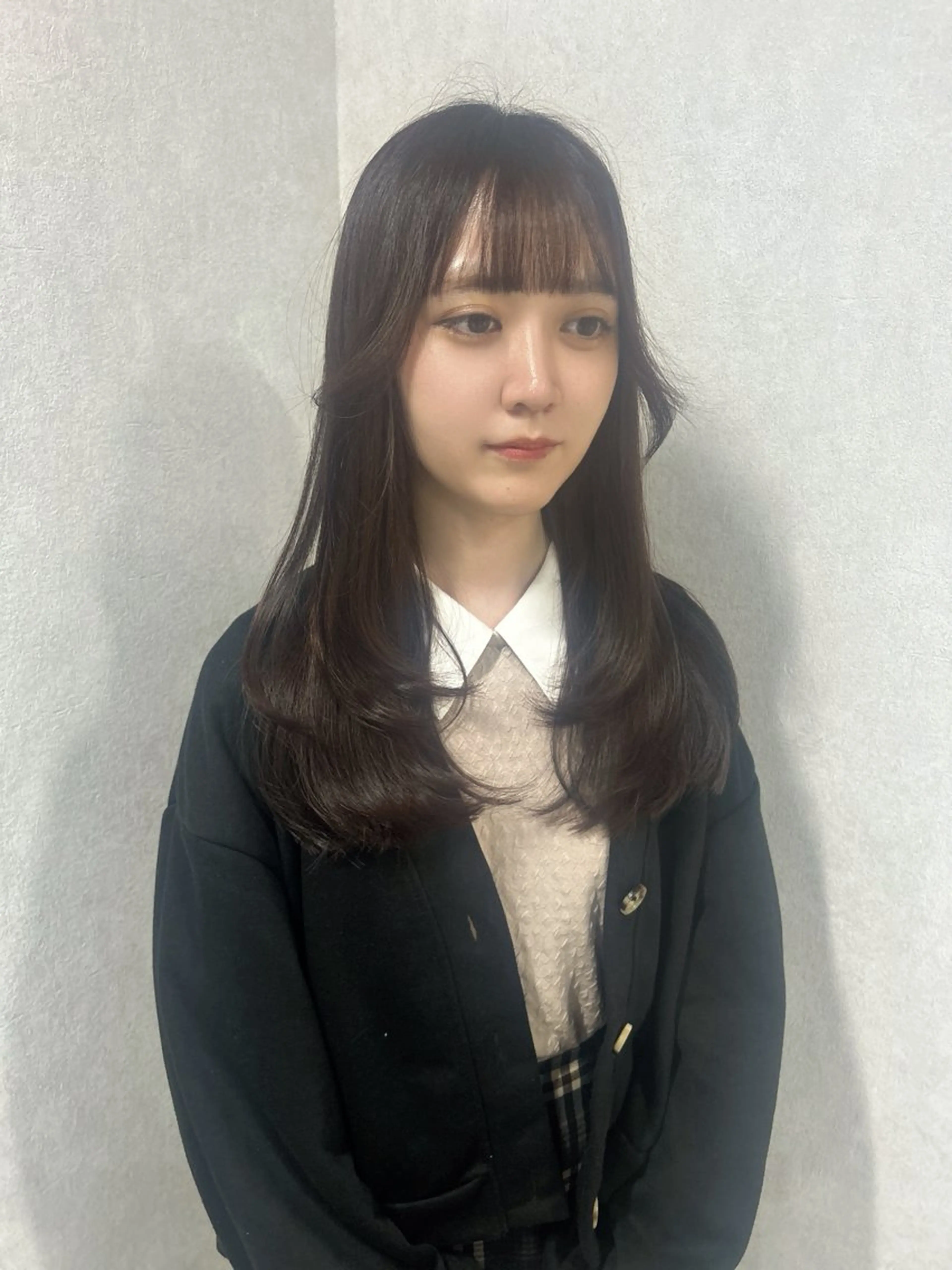 ロング レイヤーカット ローレイヤー ワンホンヘア/ 透明感カラー/ゆうとのヘアスタイル