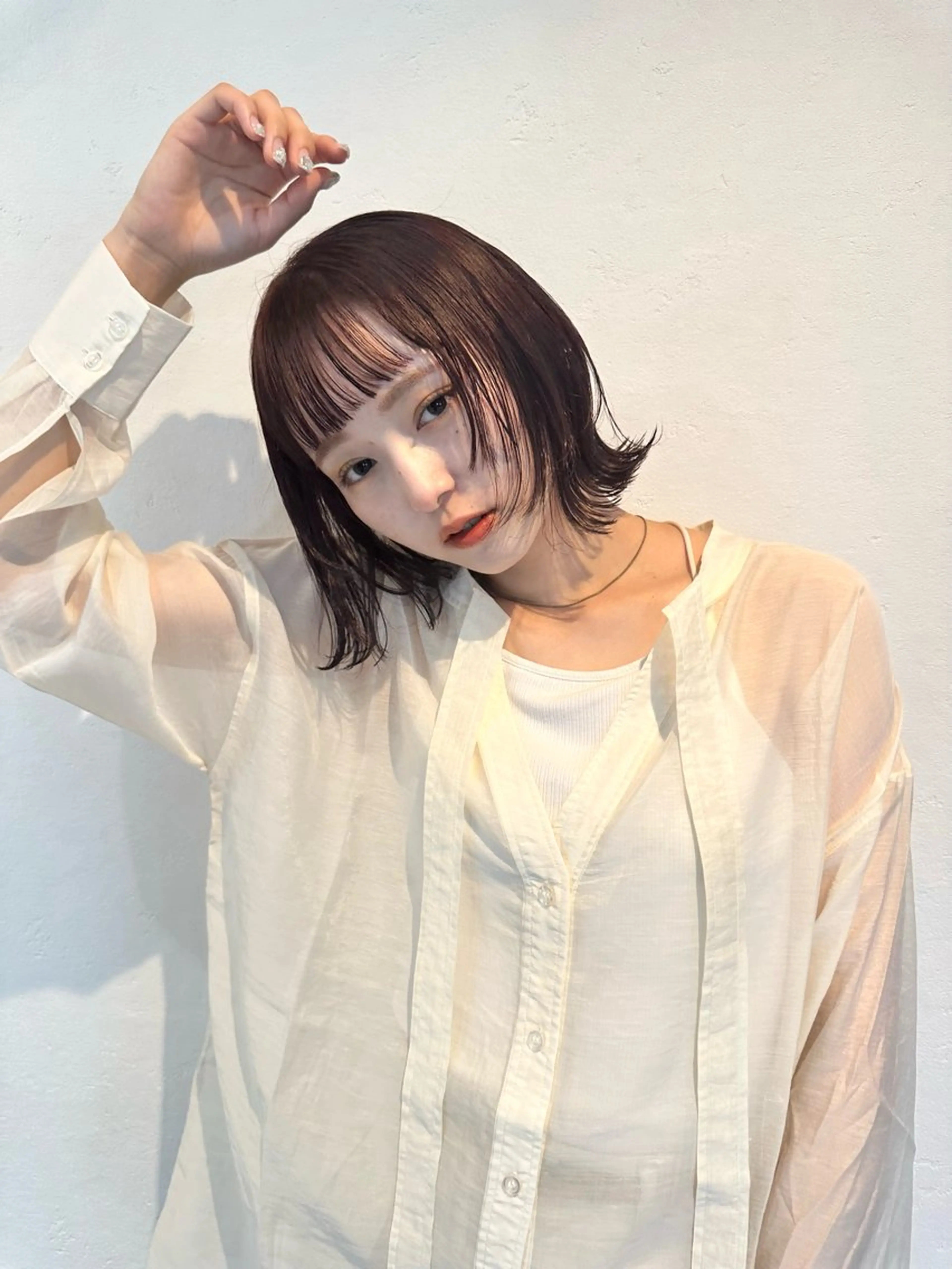 ミディアム カラー カット ヘアカラー トリートメント 柔らかいcolor 🌿harukaのヘアスタイル