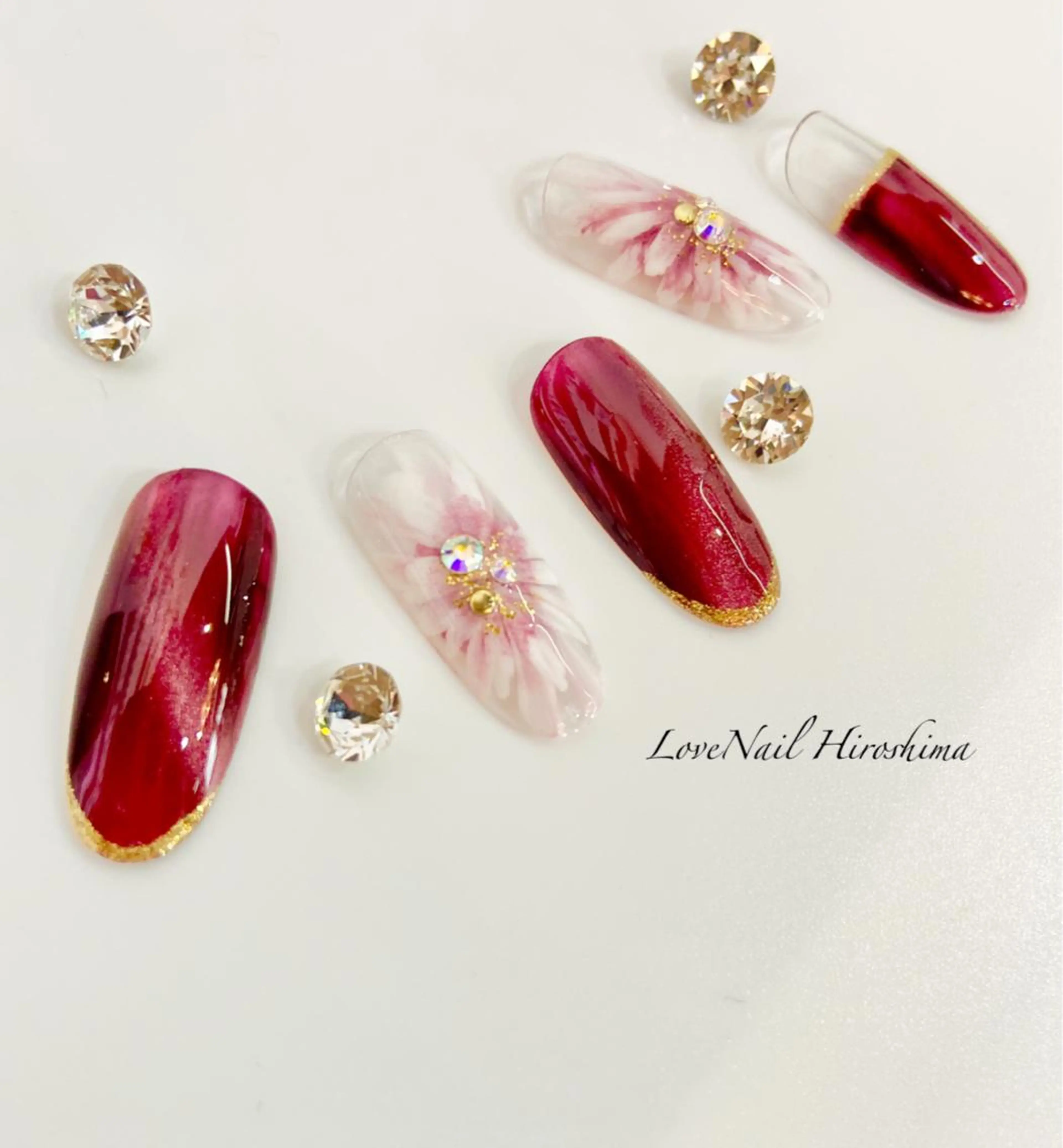 ネイル フラワーネイル LoveNaii広島店所属・LoveNail HIROSHIMAのネイルデザイン