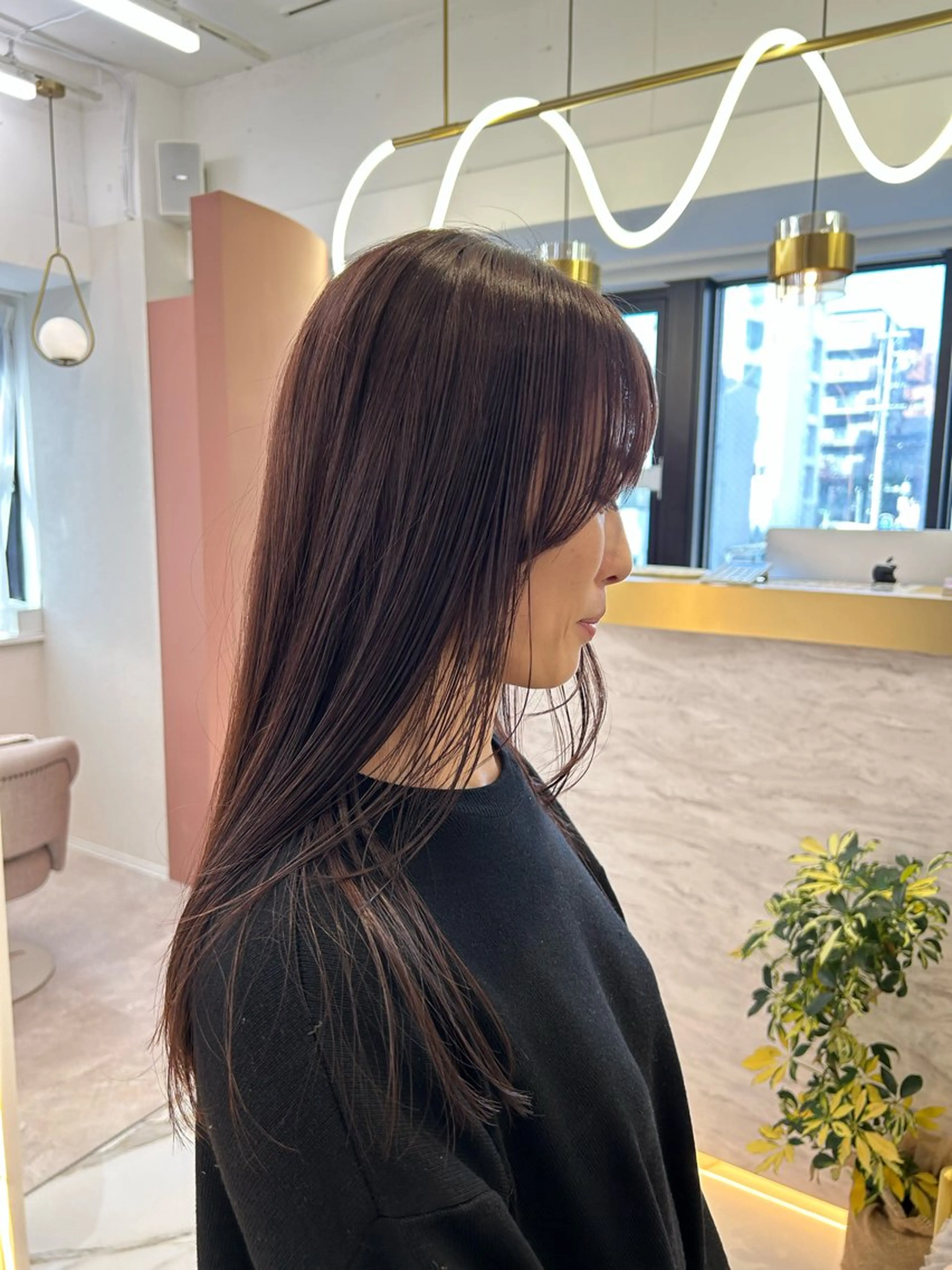 〈ダメージを最小限に🫶🏻〉カット✂️＋高濃度水素カラー＋キューティクル補修トリートメント＋バブルエステ🫧の写真