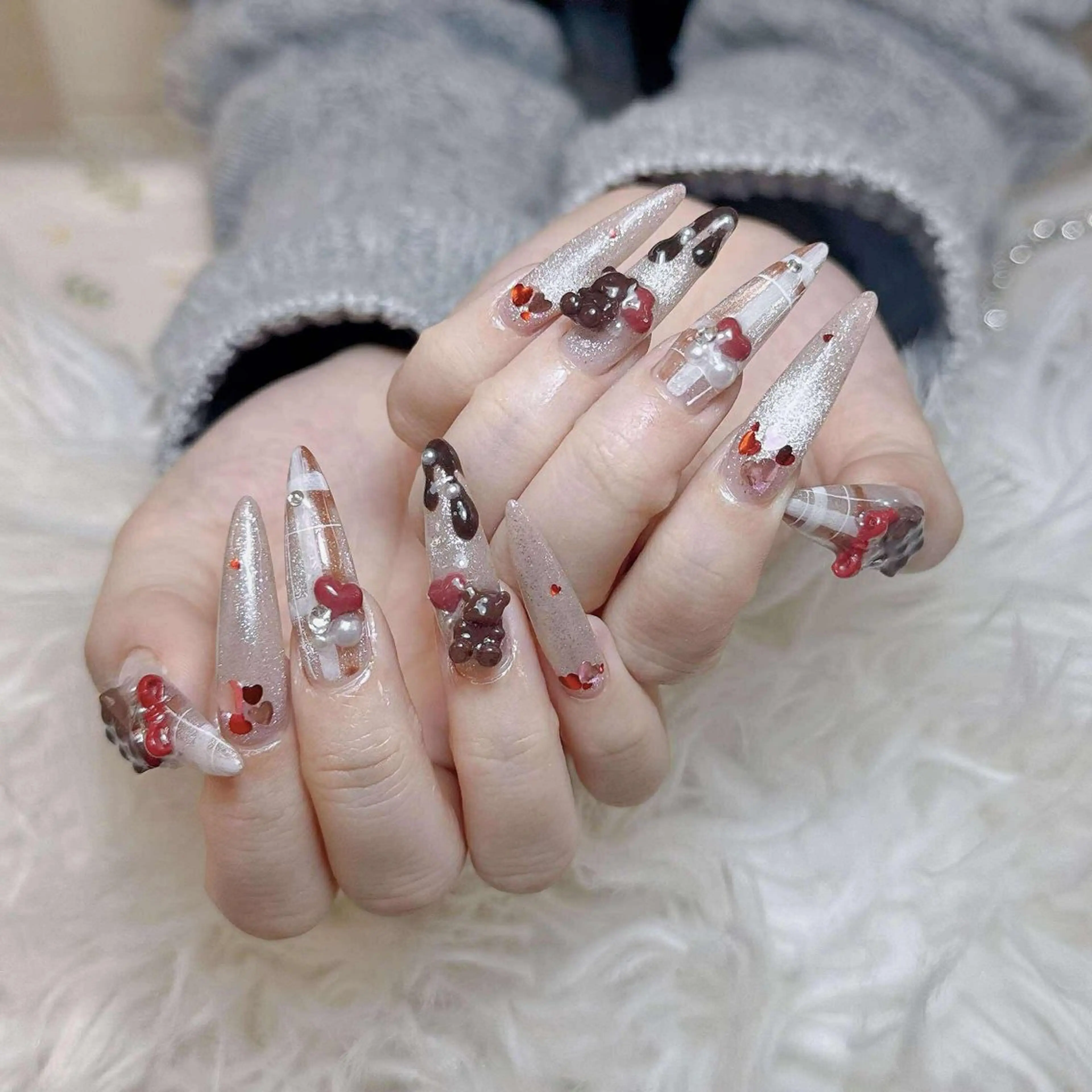 ネイル ANH ゴテゴテネイルのネイルデザイン