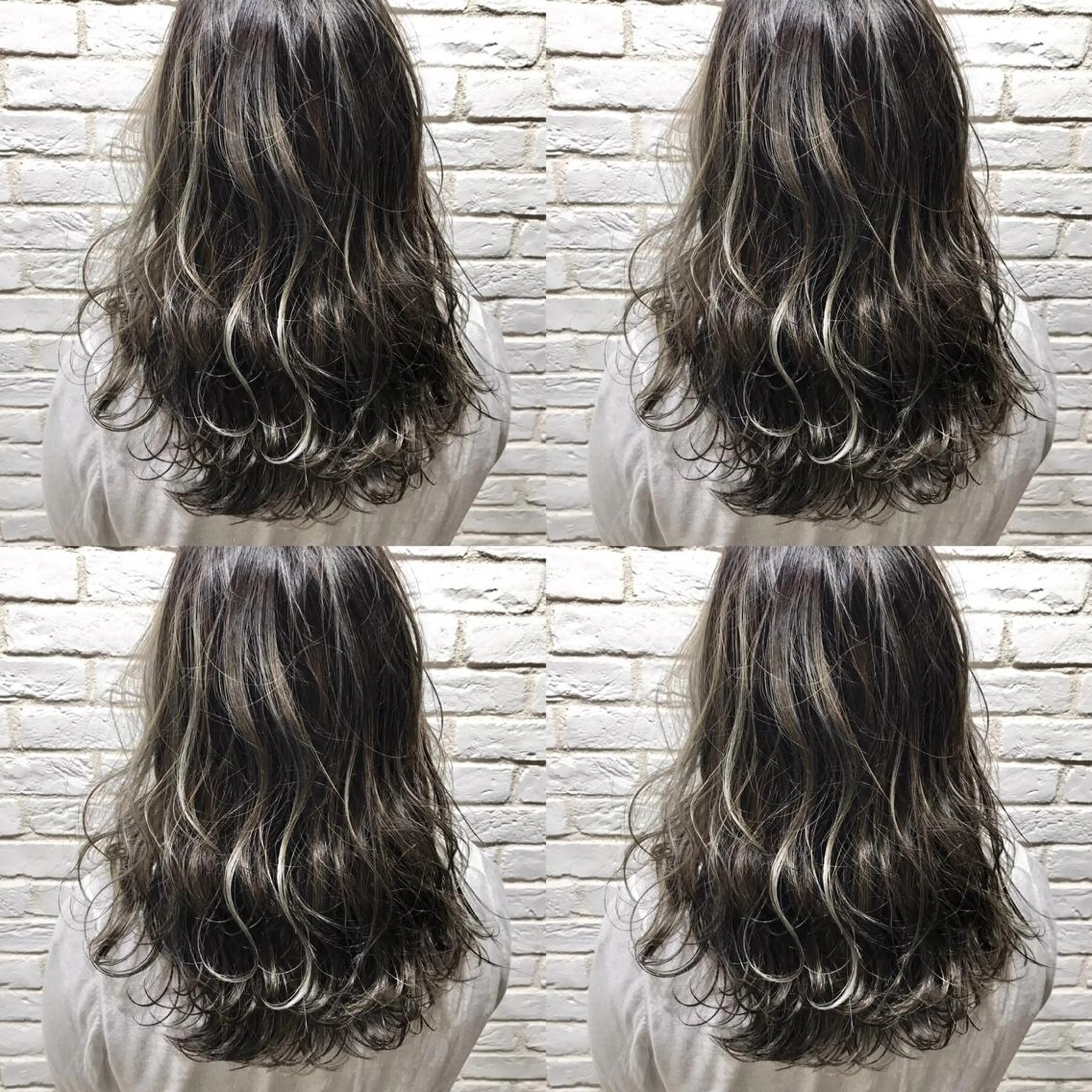 セミロング カラー UMEDA FIGAROのヘアスタイル