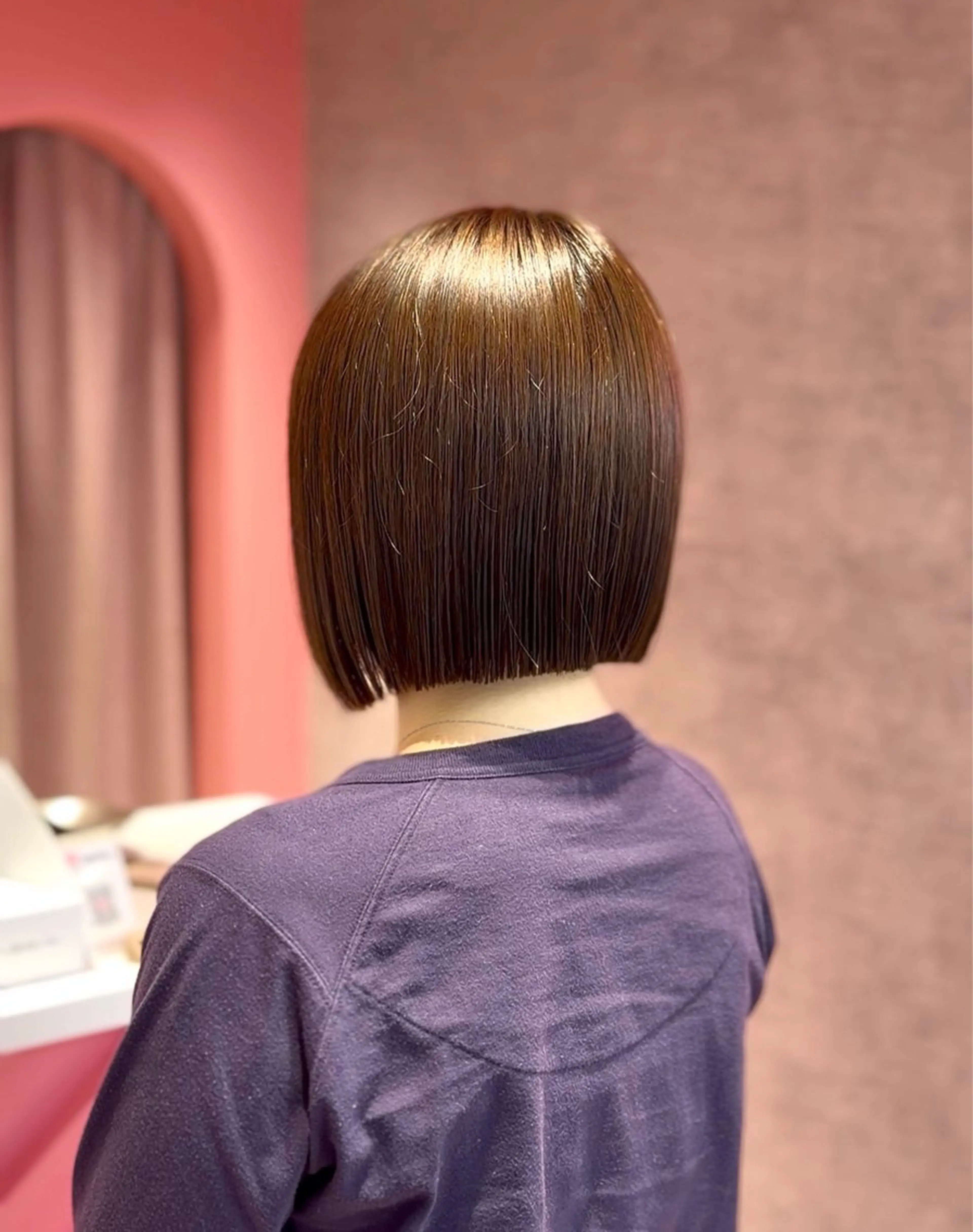 ミディアム ボブ/タッセルボブ /縮毛矯正/瑞月のヘアスタイル