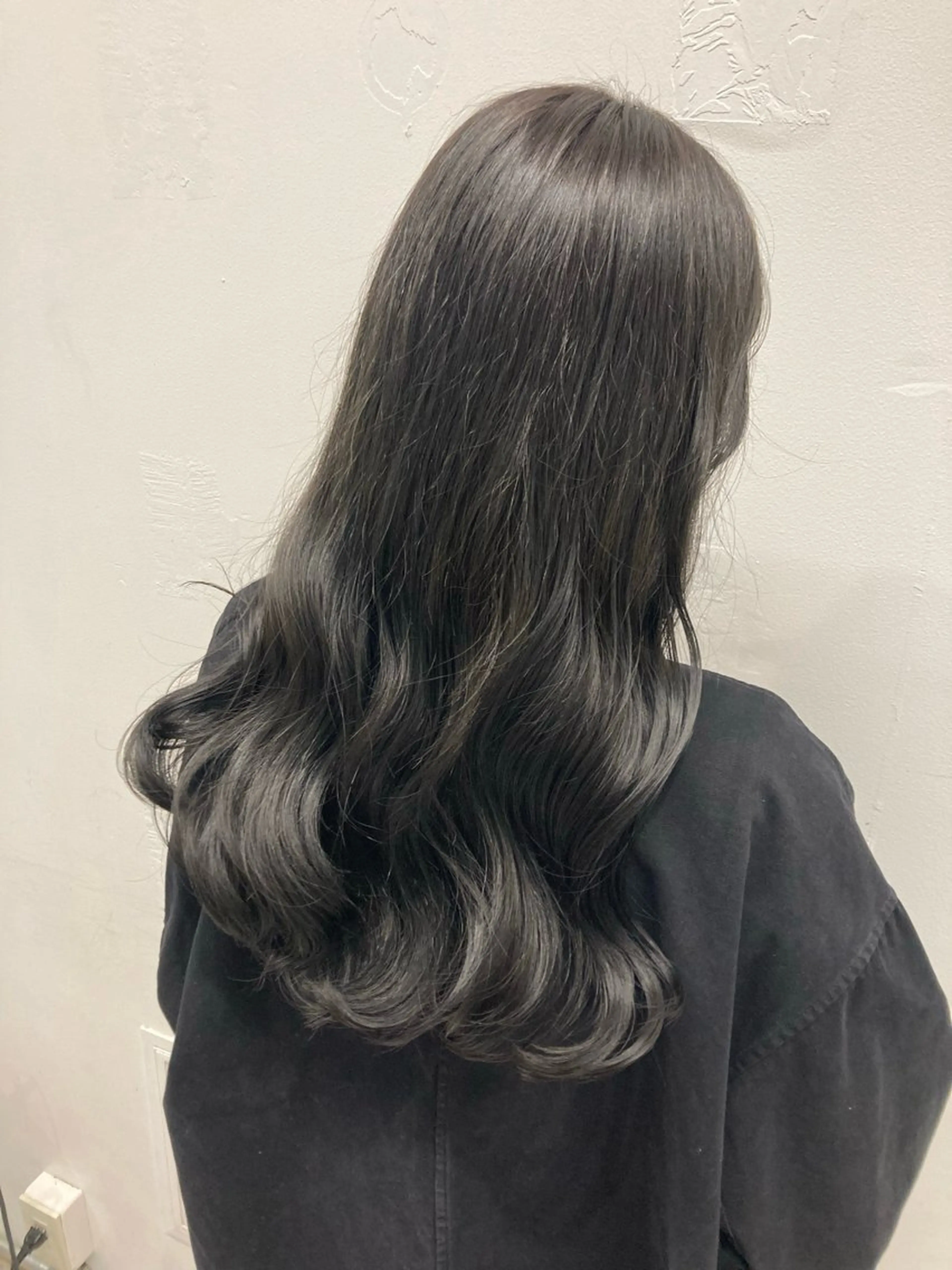 ロング カラー カット ヘアカラー トリートメント 💖ブリーチなし透明 感💖ASAHIのヘアスタイル