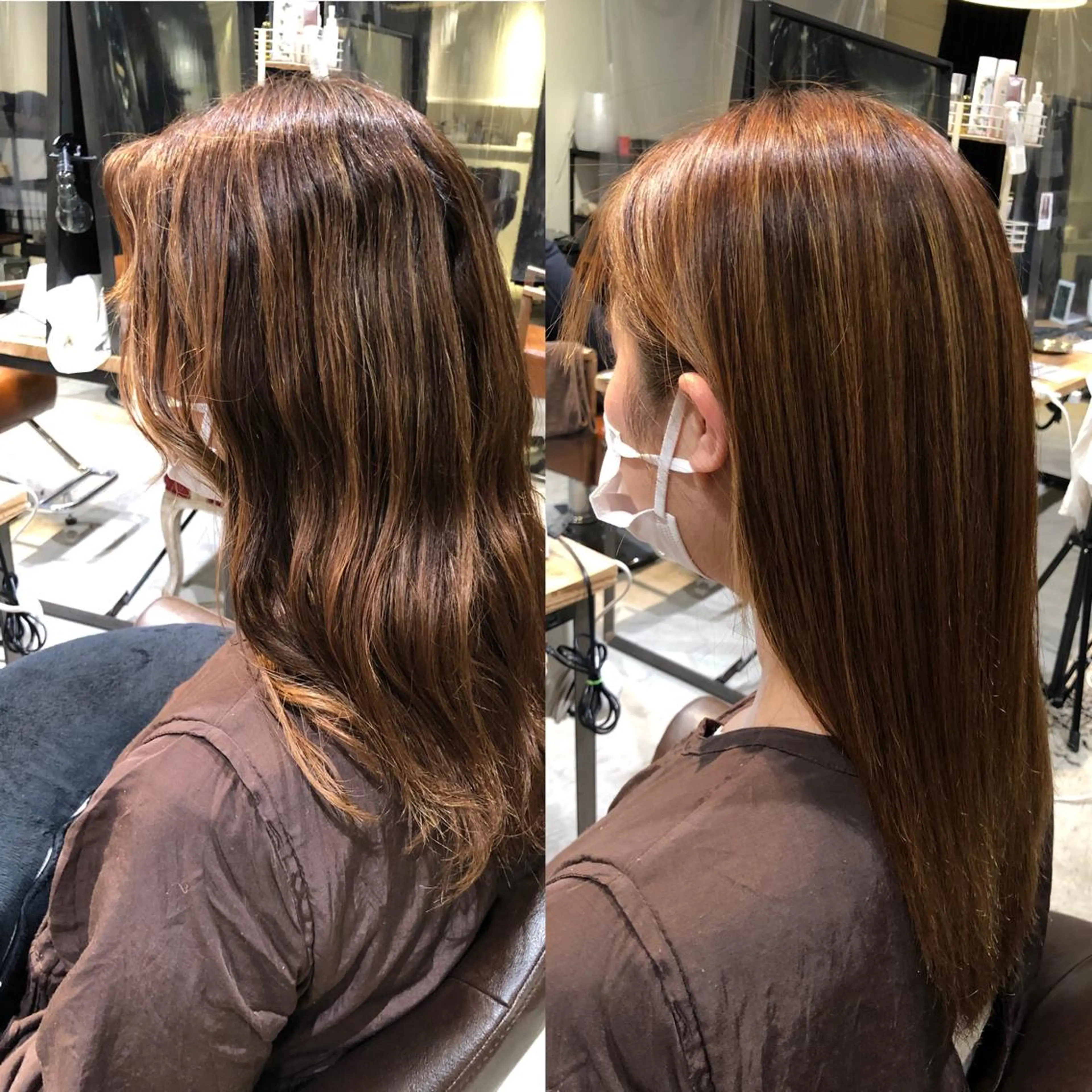 ロング パーマ 縮毛矯正 トリートメント 酸性ストレート ストレートパーマ カット 縮毛矯正 ✨上品可愛い 垢抜けヘア/後藤✨のヘアスタイル