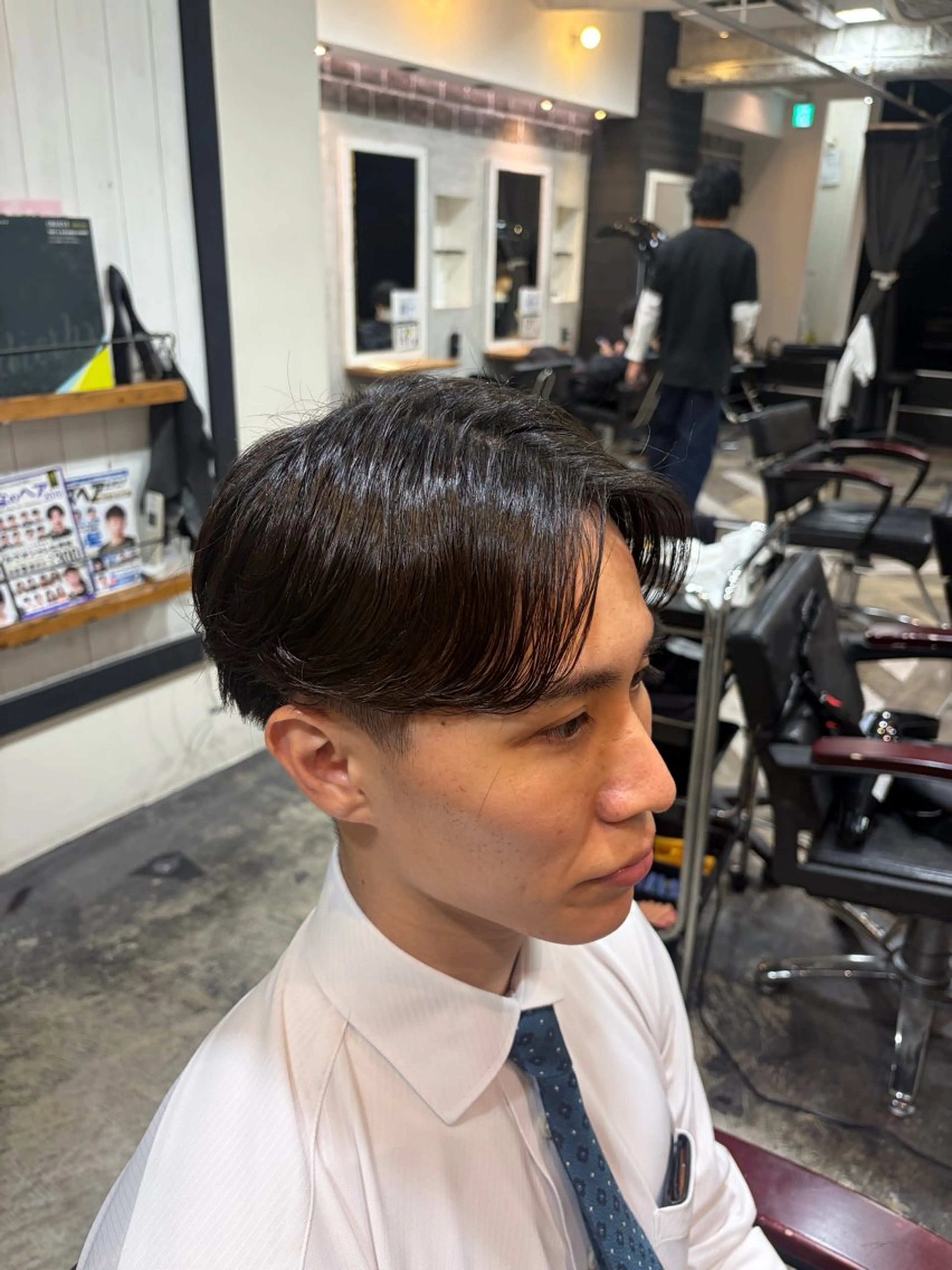 パーマ メンズ メンズパーマ ニュアンスパーマ パーマ パーマモデル/上村 コウスケのヘアスタイル