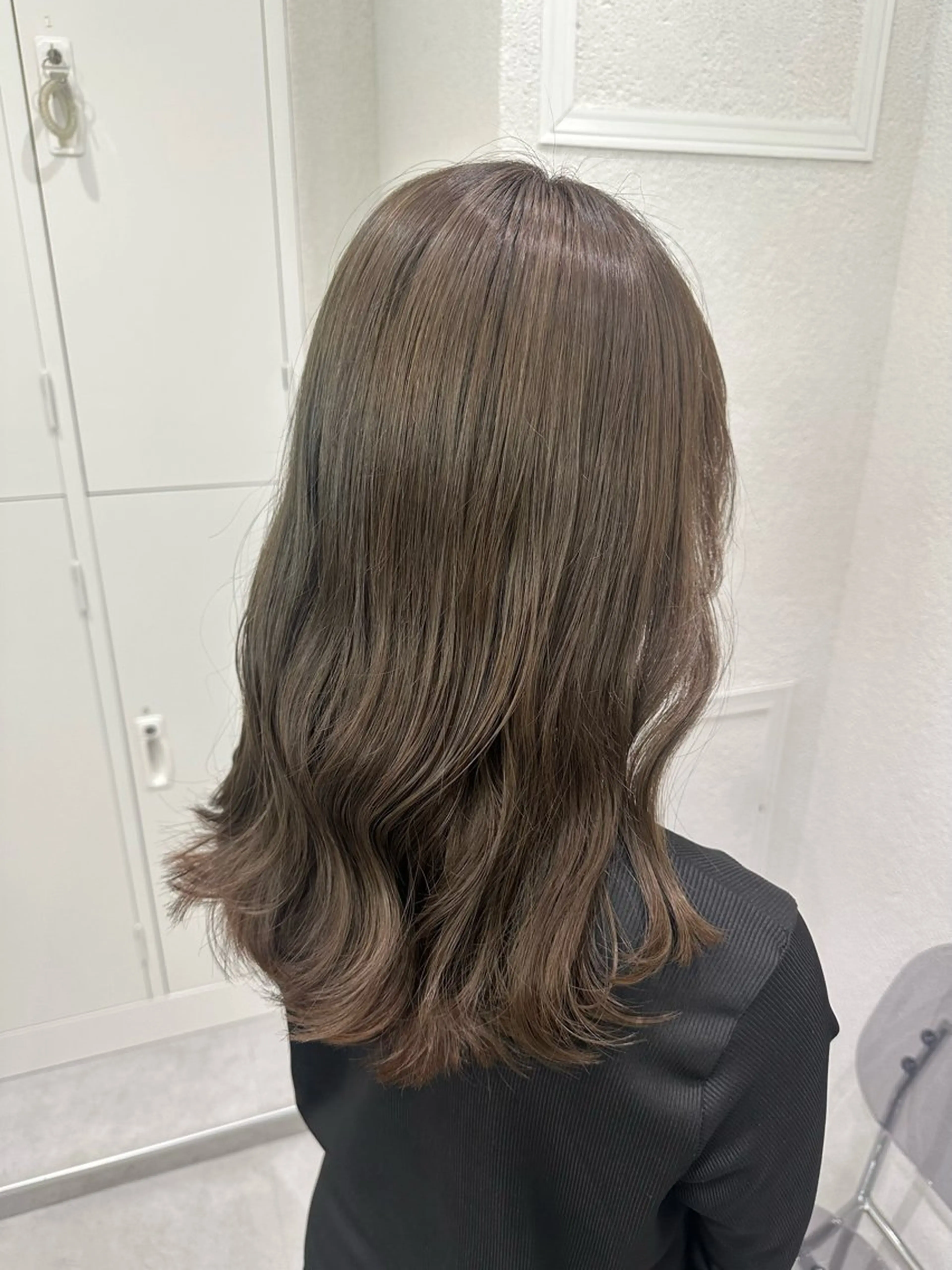 ミディアム カラー カット ヘアカラー トリートメント 🪞個室サロン/韓国 艶髪/keito🪞のヘアスタイル