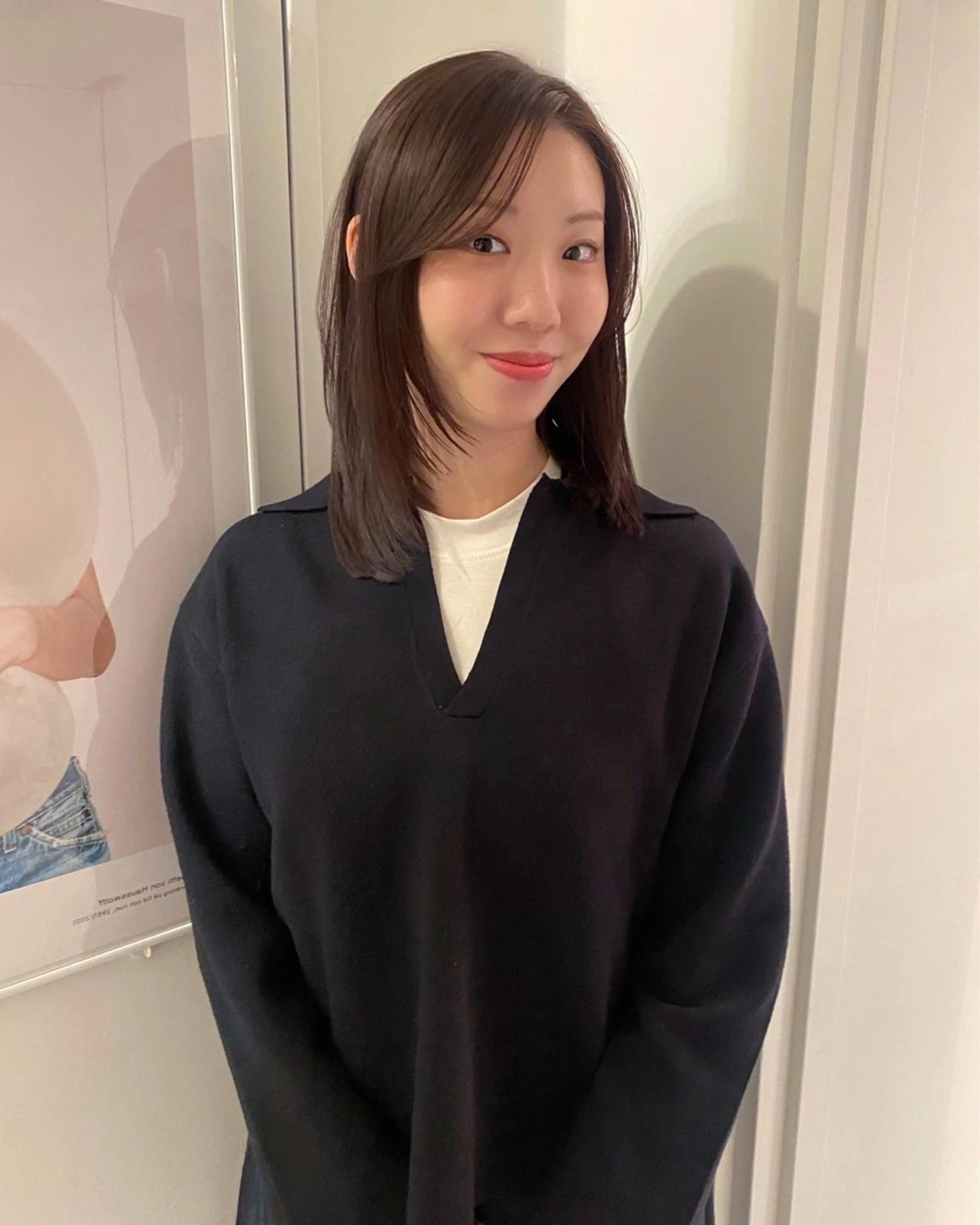 ミディアム カラー riria/ボブ /透明感カラー🎀のヘアスタイル