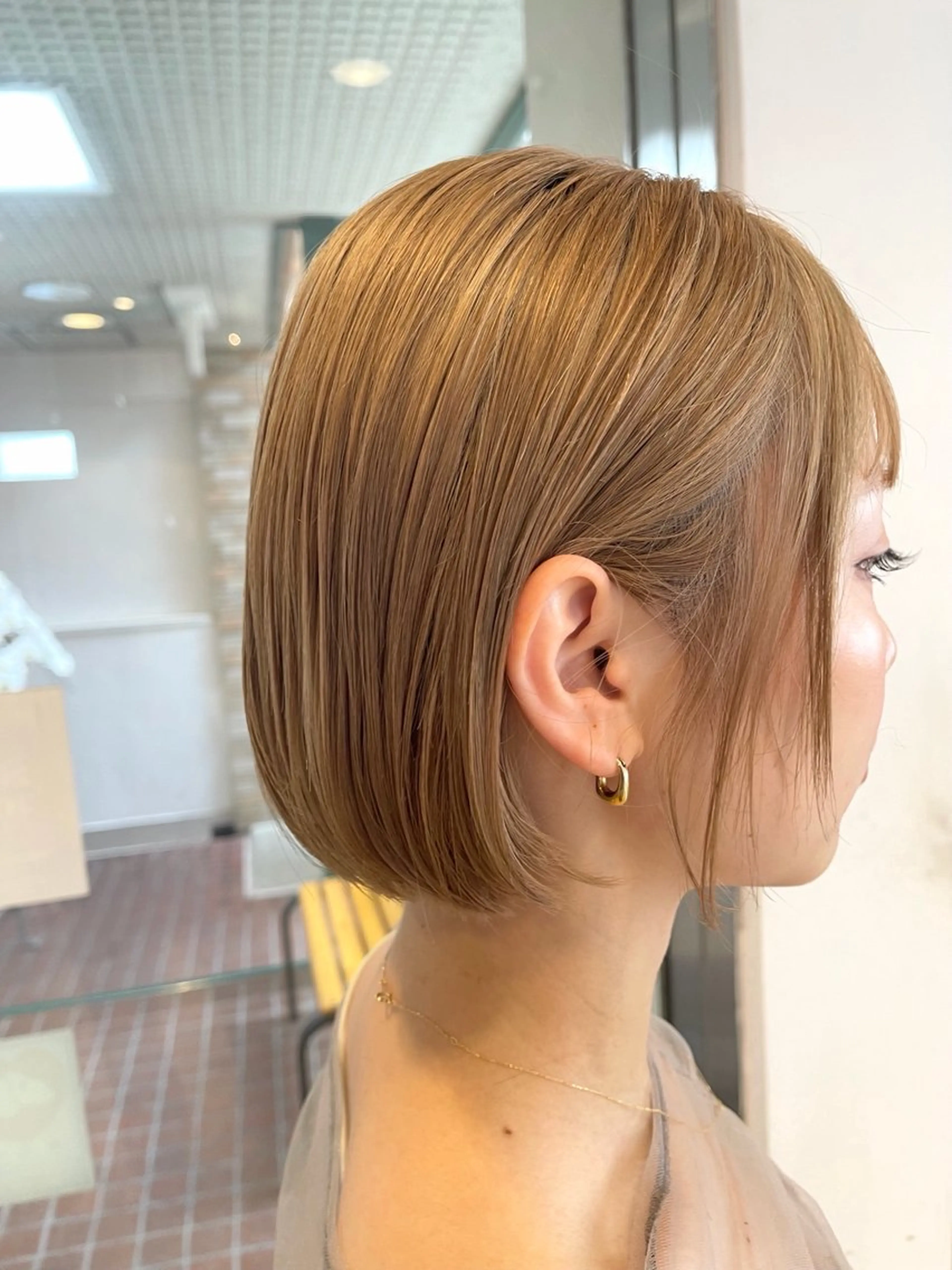 ショート ボブ 韓国風ヘア 田口 響希のヘアスタイル