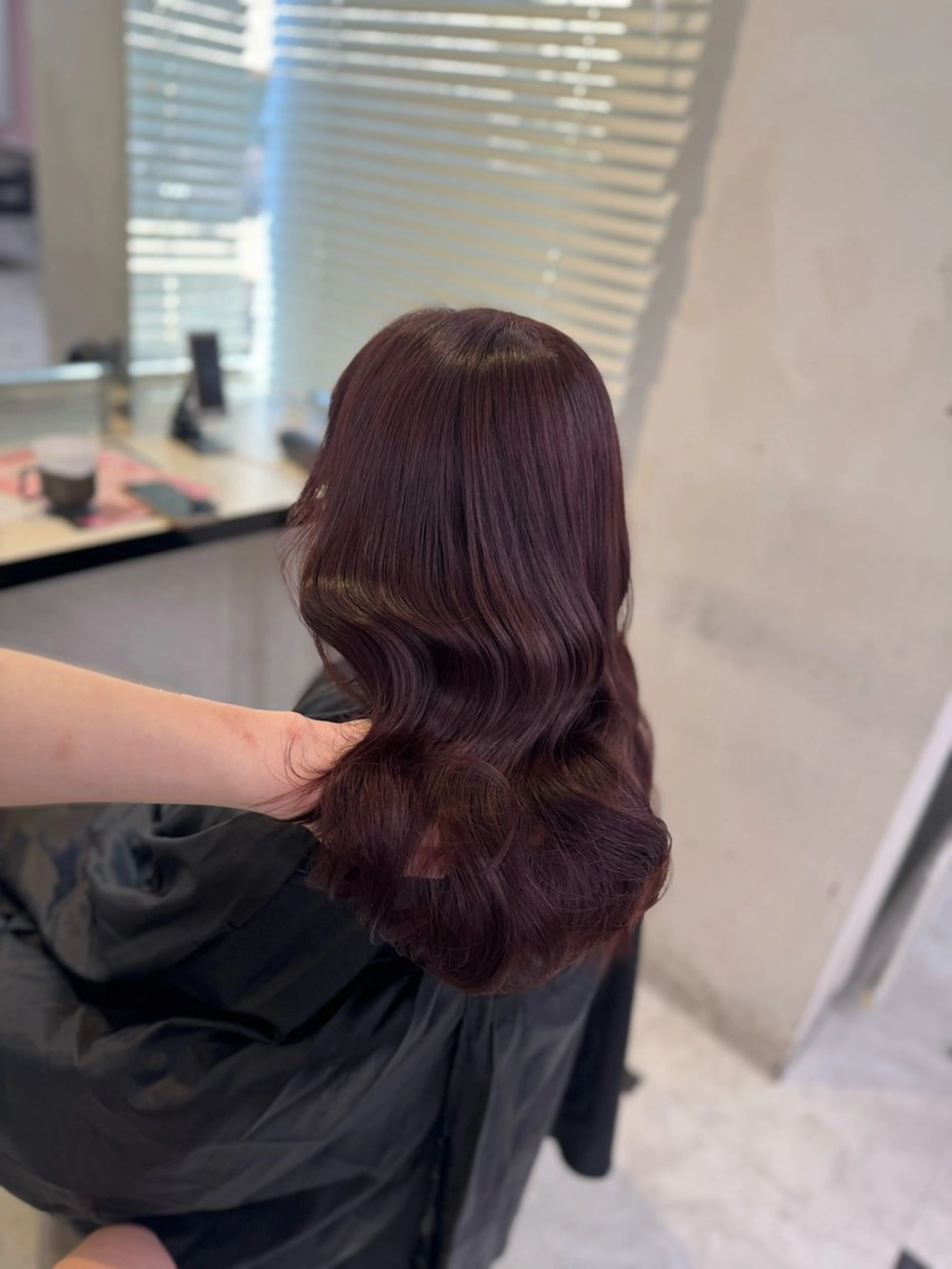 ロング ヘアカラー トリートメント ヘッドスパ ヘアセット ♥️韓国/ガーリー 暖色misa♥️のヘアスタイル