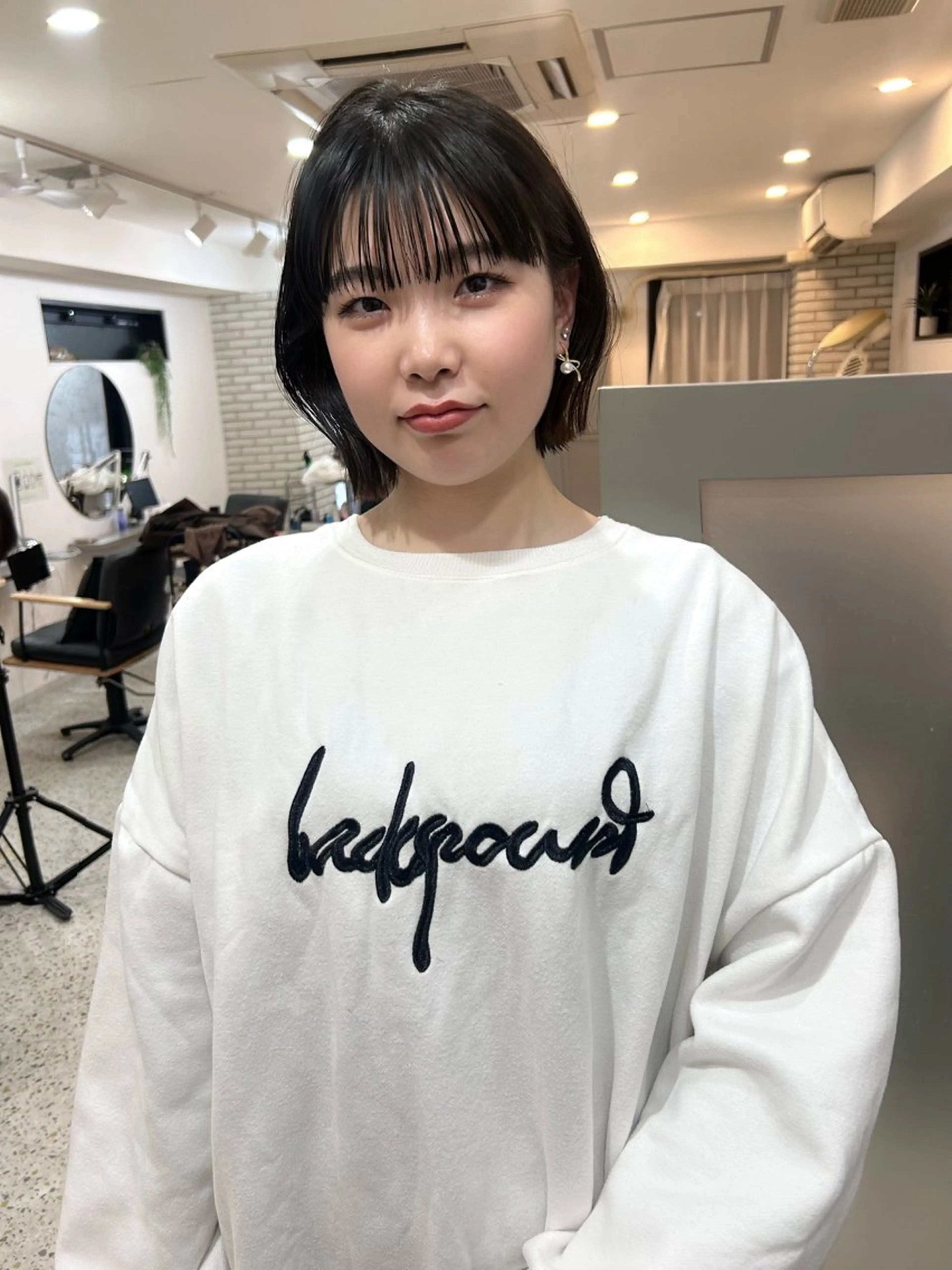 ショート 透明感カラー 莉々子のヘアスタイル