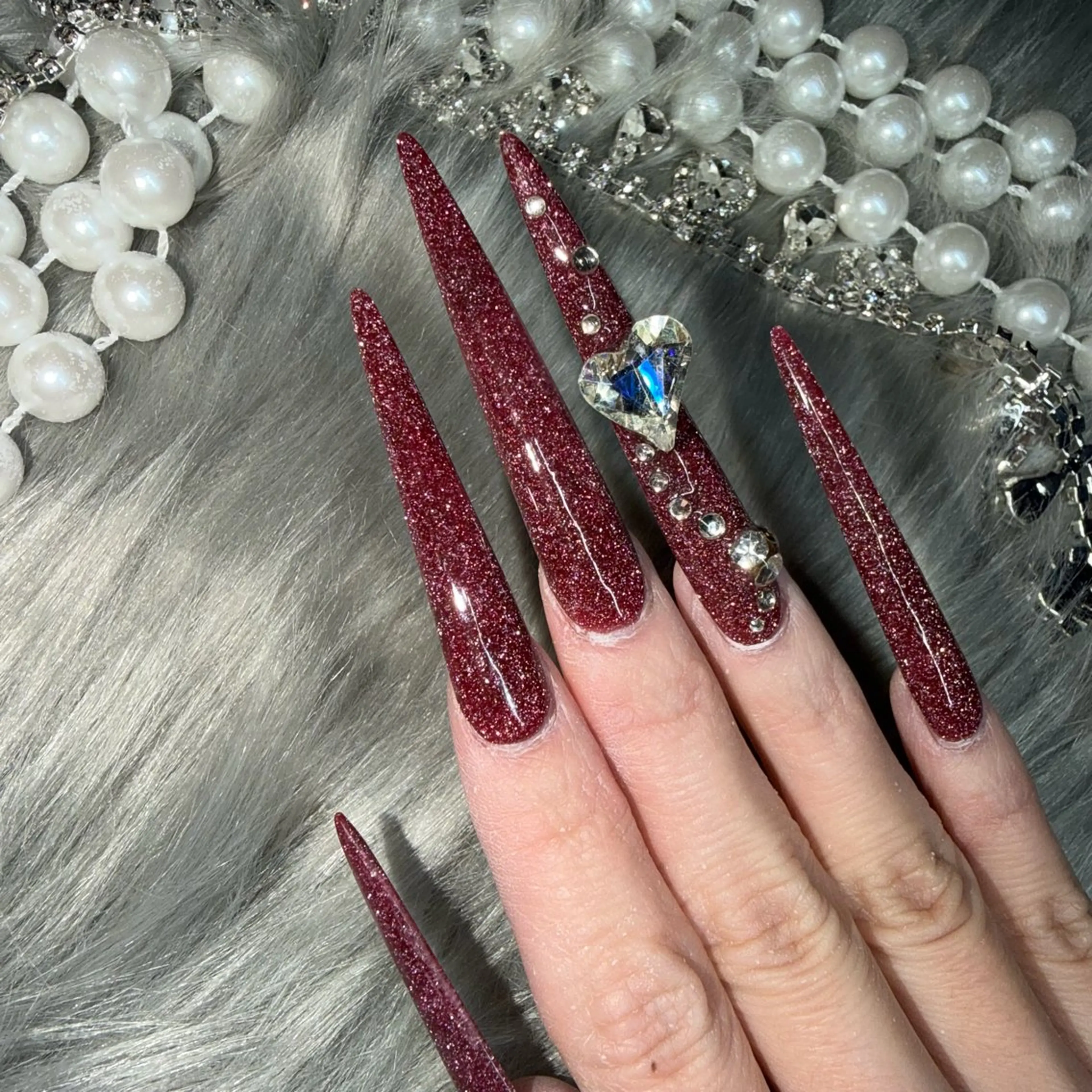 ネイル フレンチネイル ジェルネイル 韓国ネイル ロングネイル マグネットネイル ハンドネイル Nail Salon Growのネイルデザイン