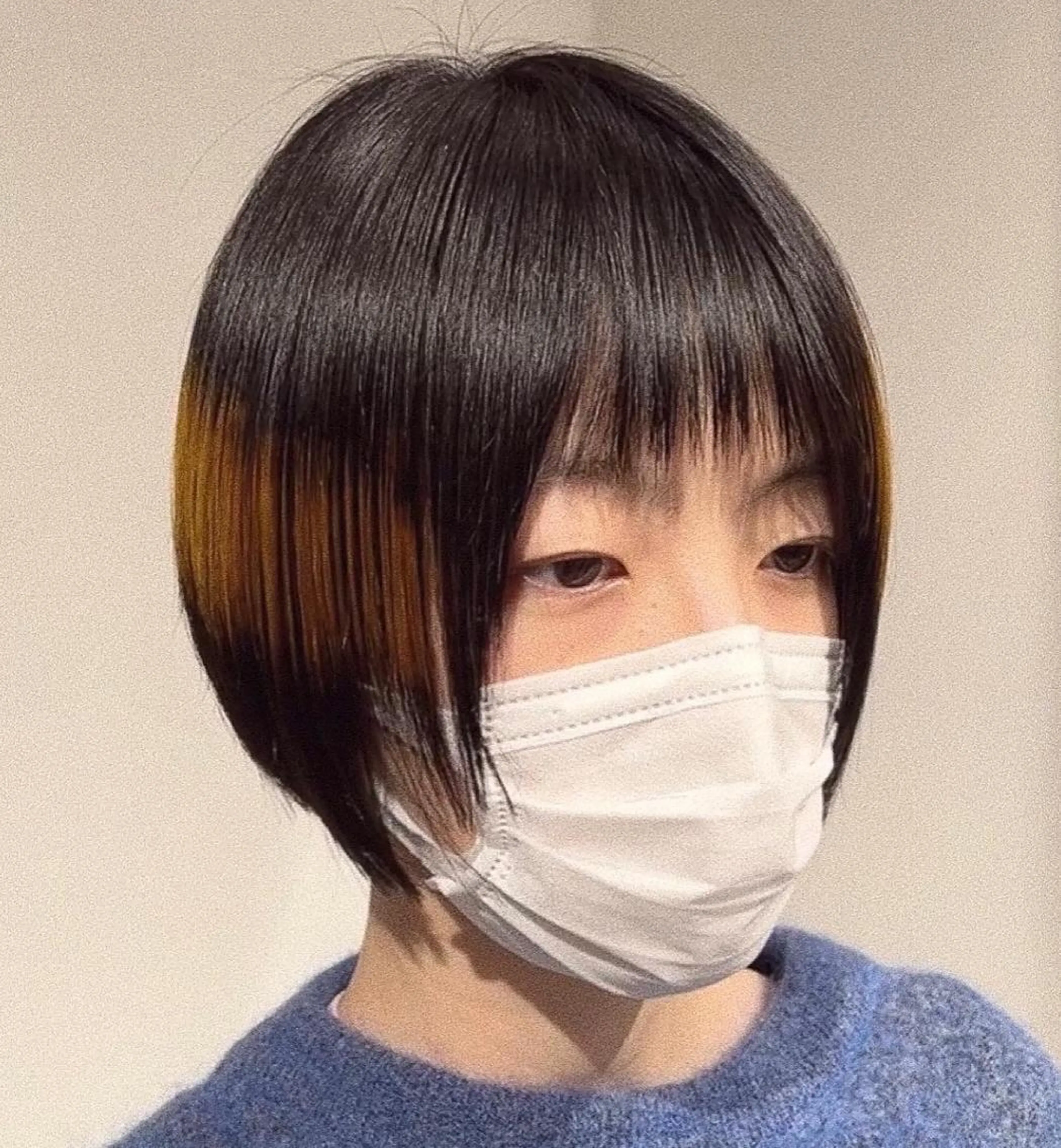 ショート カラー デザインカラー イエローカラー ボブ カット ヘアカラー トリートメント スキバサミを使わない カット🌼唯🌼のヘアスタイル