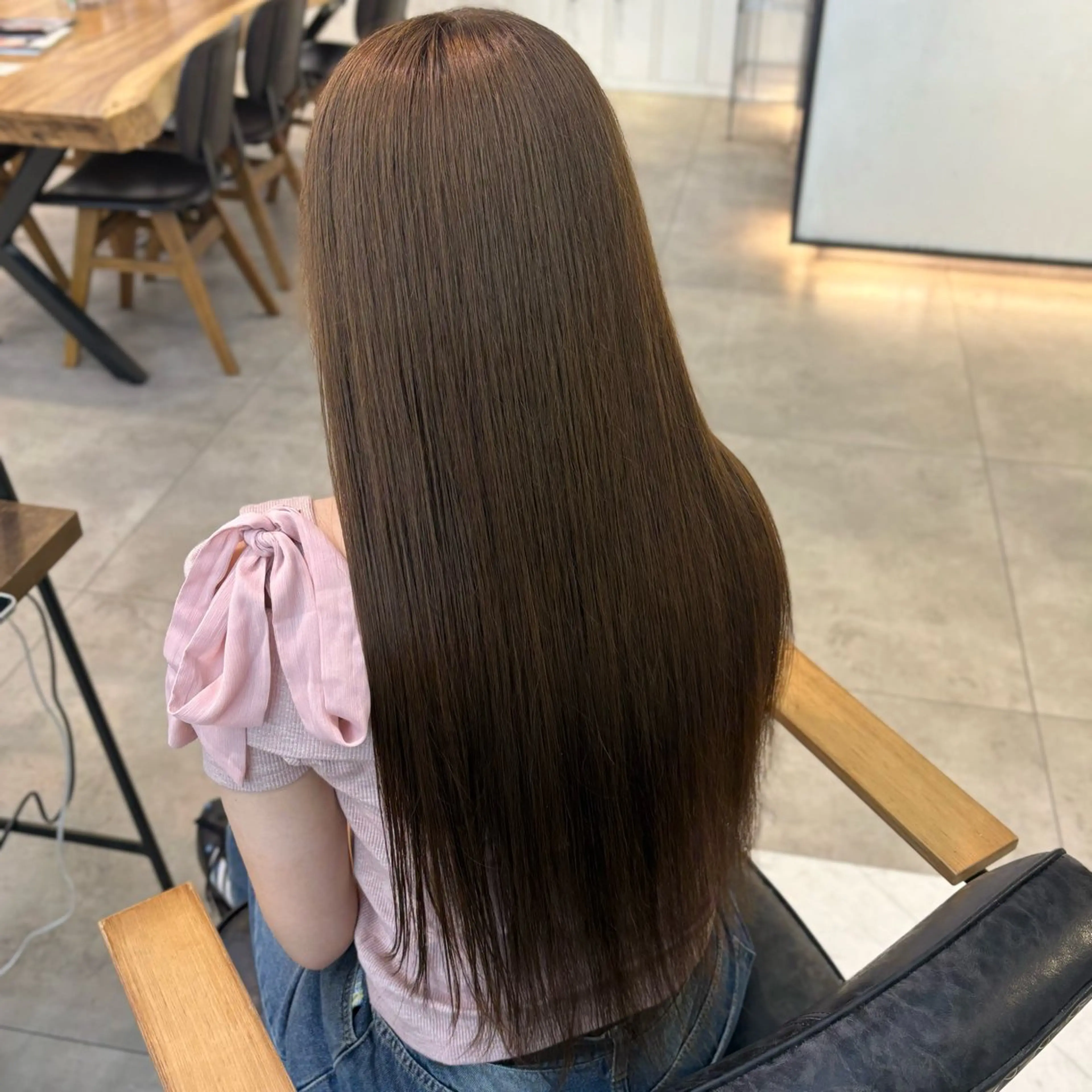 カラー ヘアカラー 透明感カラー/レイヤ ーカットりこ🤎🫧のヘアスタイル