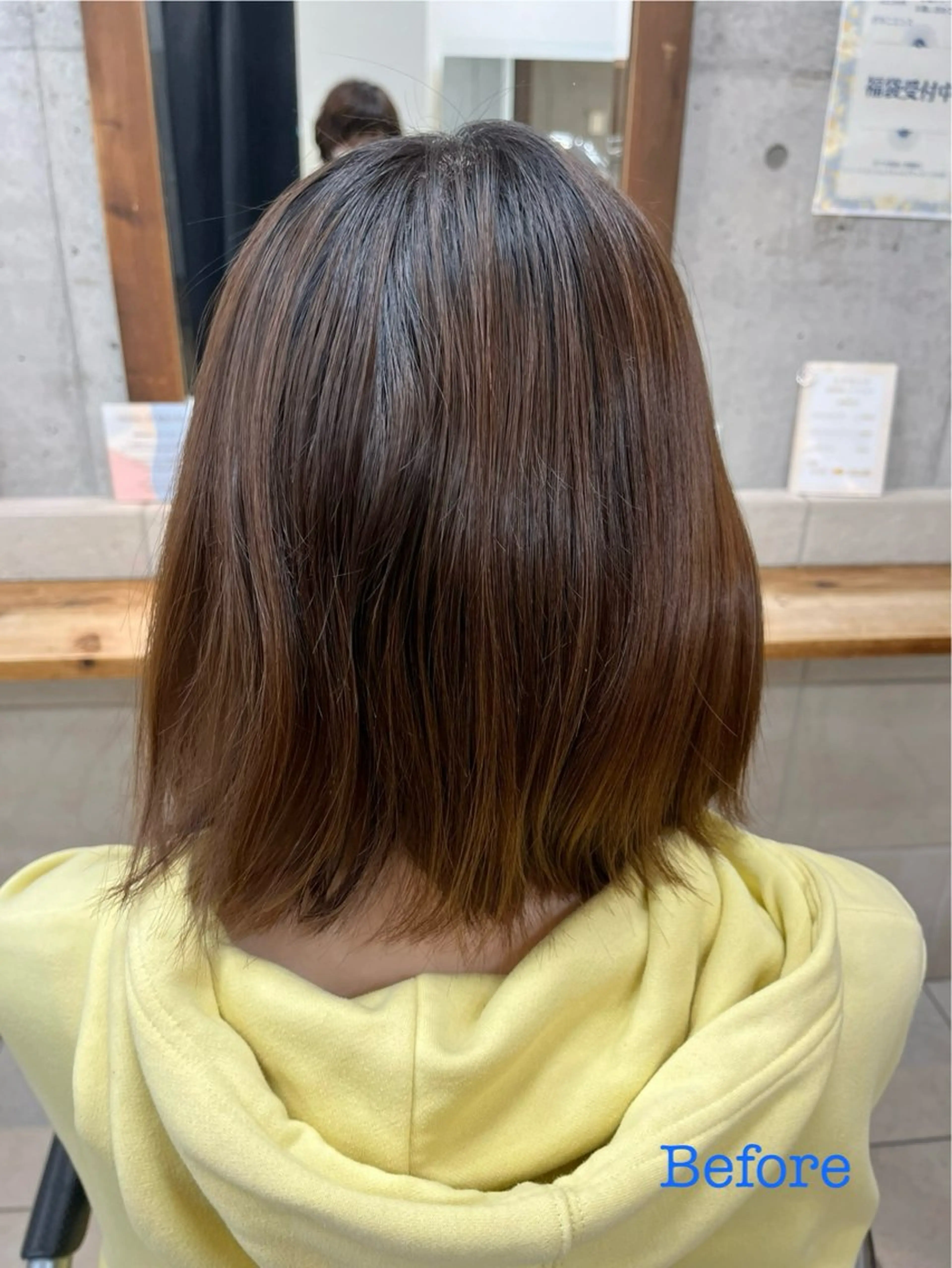 ミディアム カラー たなか なおのヘアスタイル