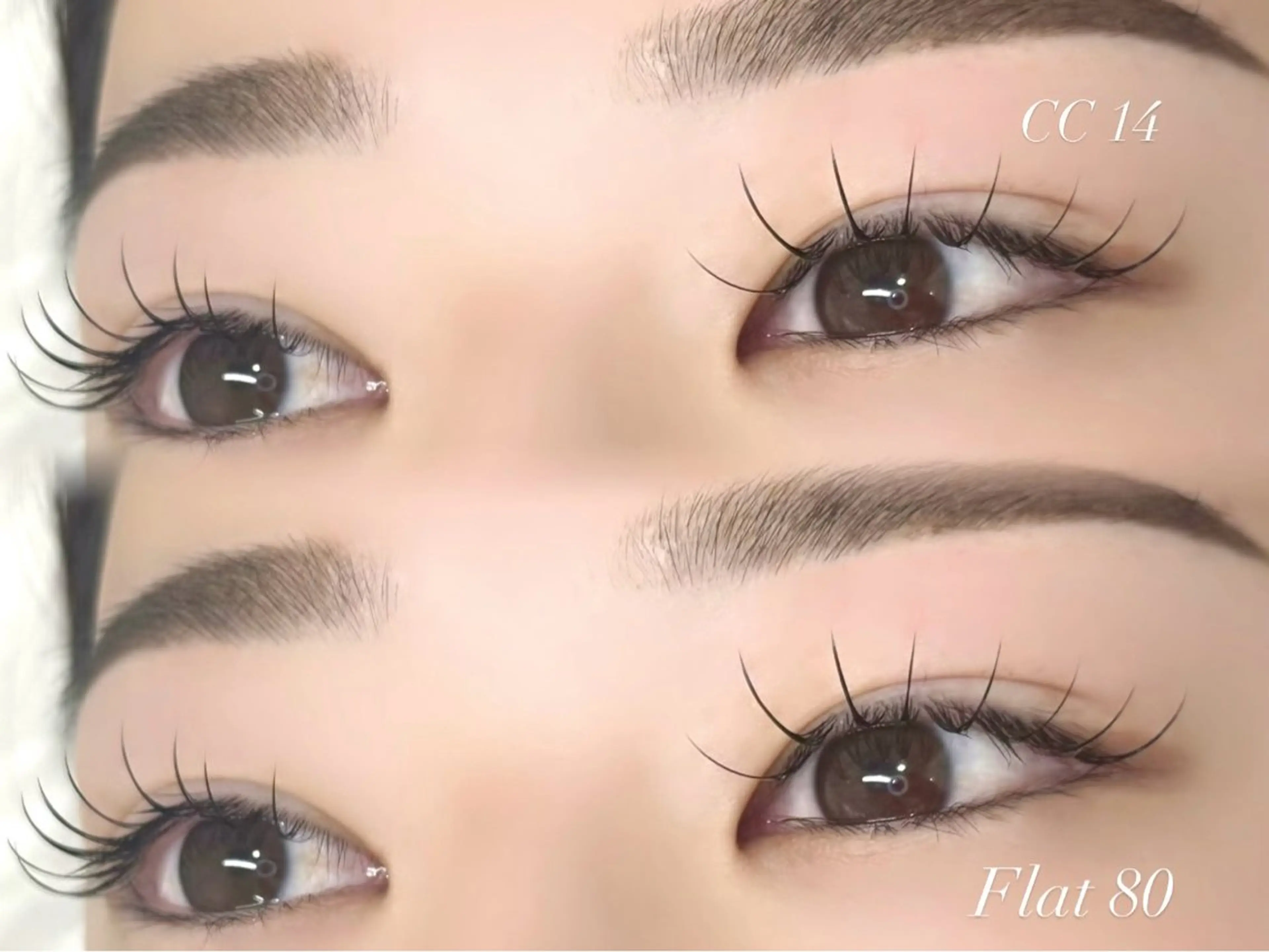 マツエク・マツパ 束感まつ毛 フラットラッシュ mee 三軒茶屋 SANAMI🪽のマツエク・マツパデザイン