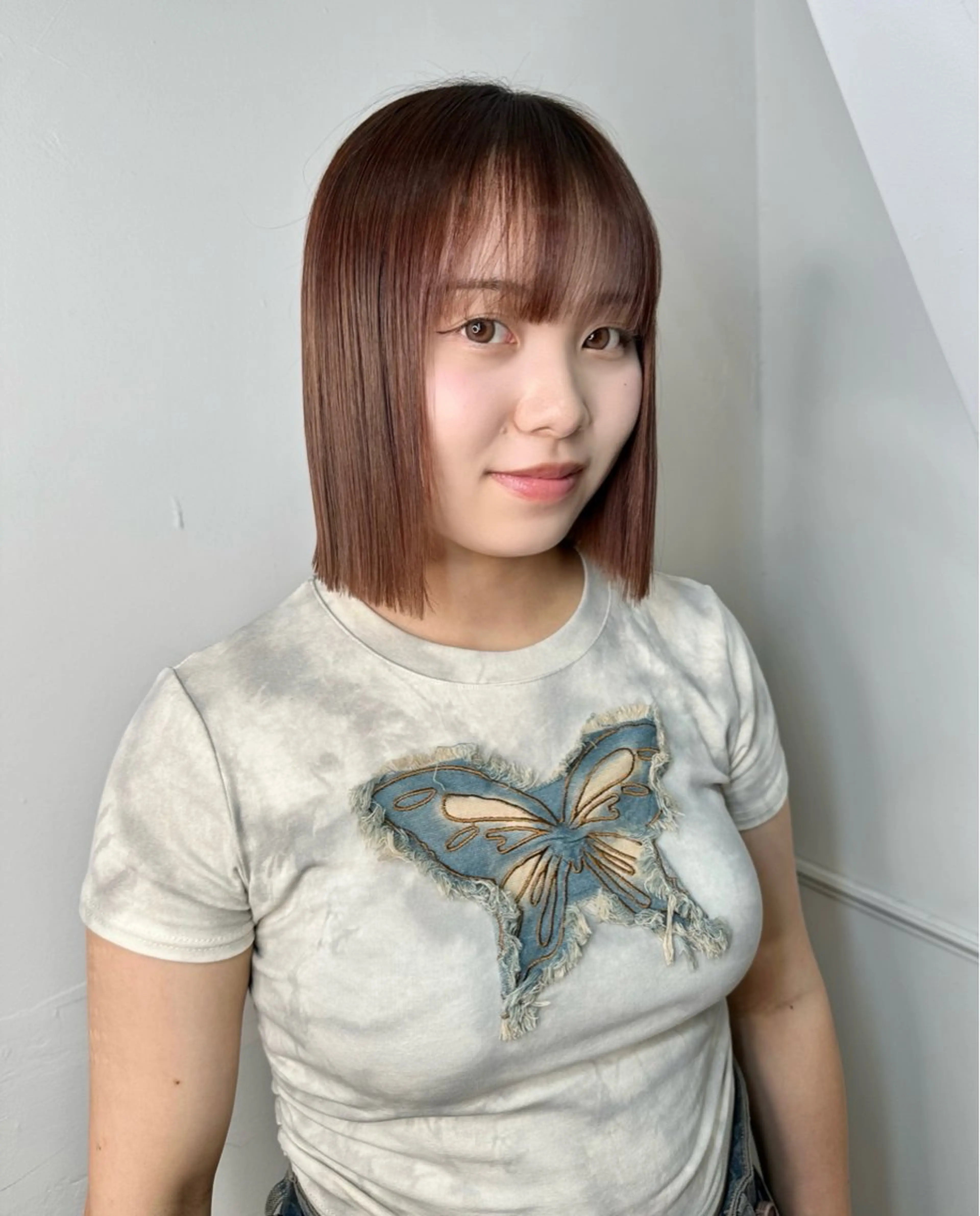 ショート カット ヘアカラー トリートメント 韓国レイヤ ー支持No.1renのヘアスタイル
