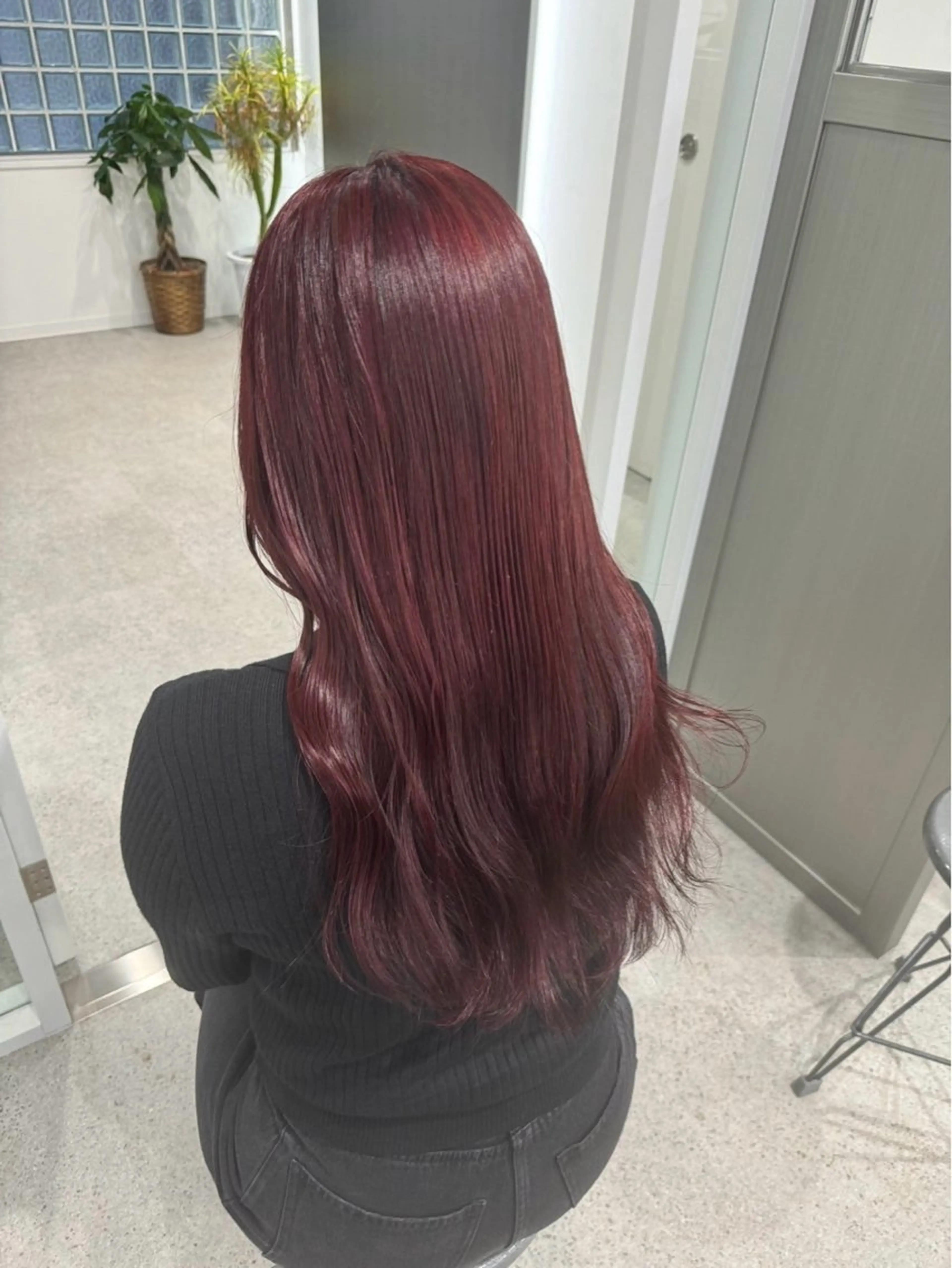 ロング カラー ヘアカラー トリートメント うる艶ストレート♡透 明感カラー♡かずまるのヘアスタイル