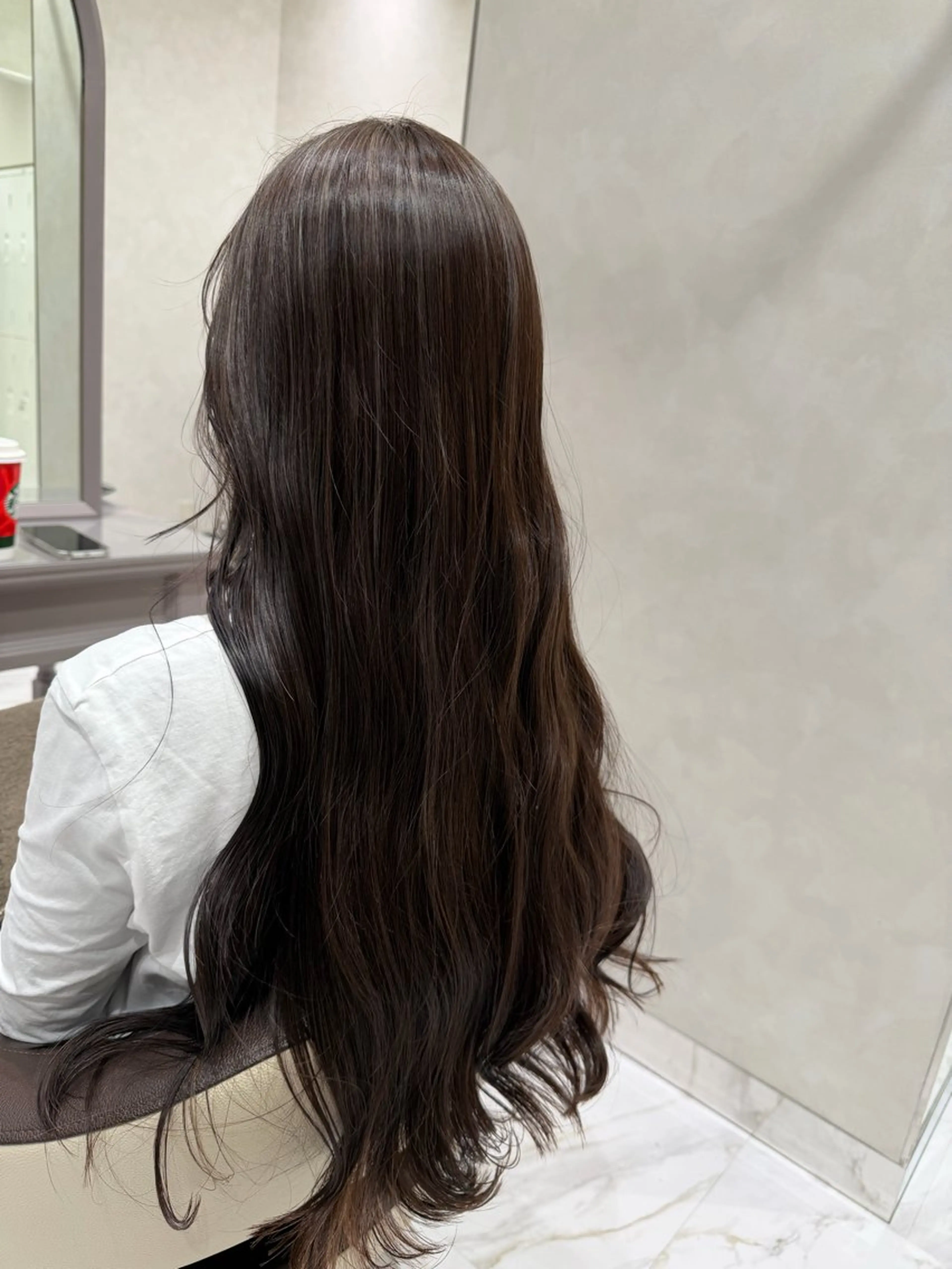 【ハイライト＋全体カラー＋トリートメント（カット無し）】の写真