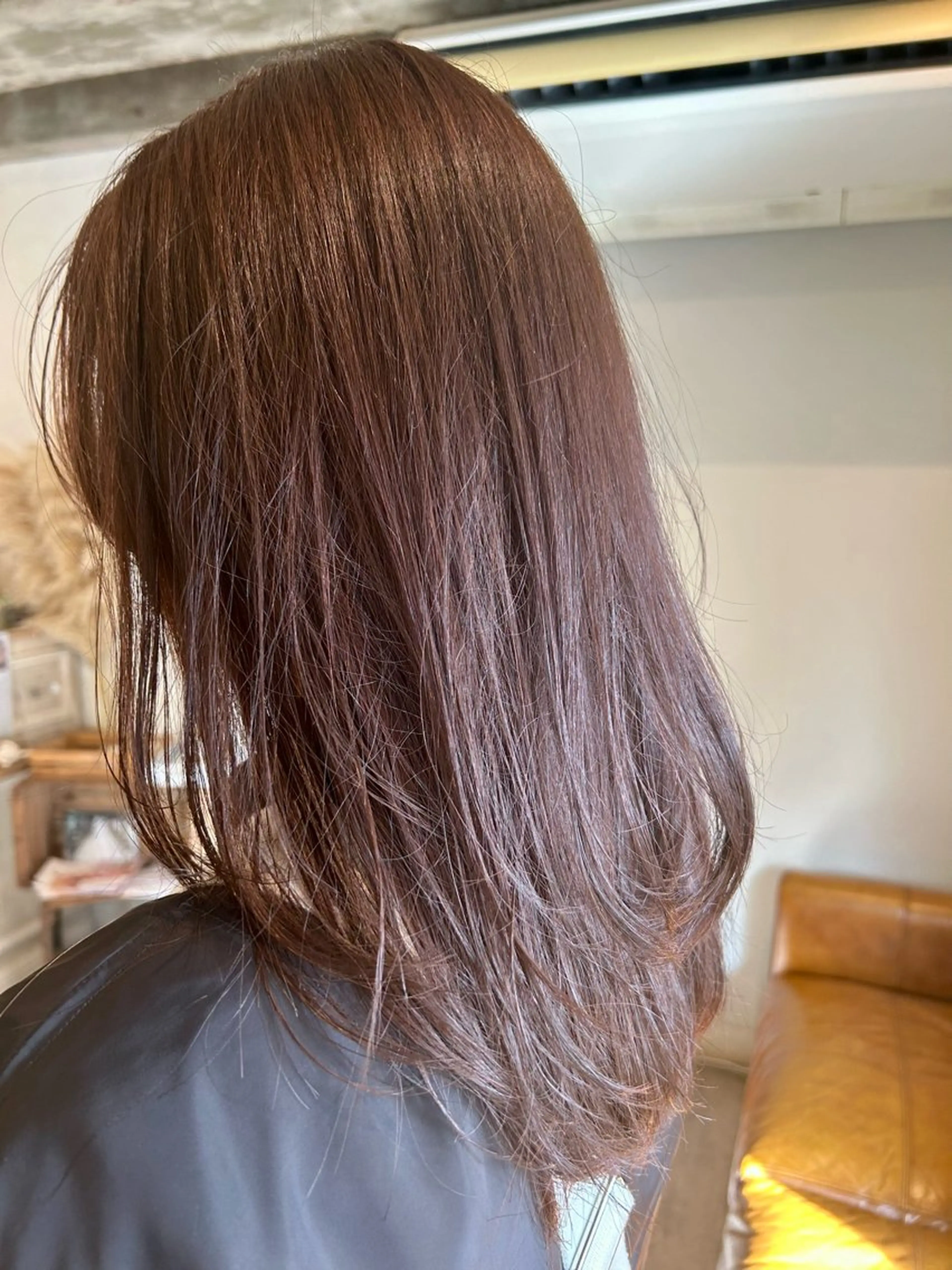 ロング ヘアカラー トリートメント ボブ/暖色/透明 感カラー/Sachiのヘアスタイル