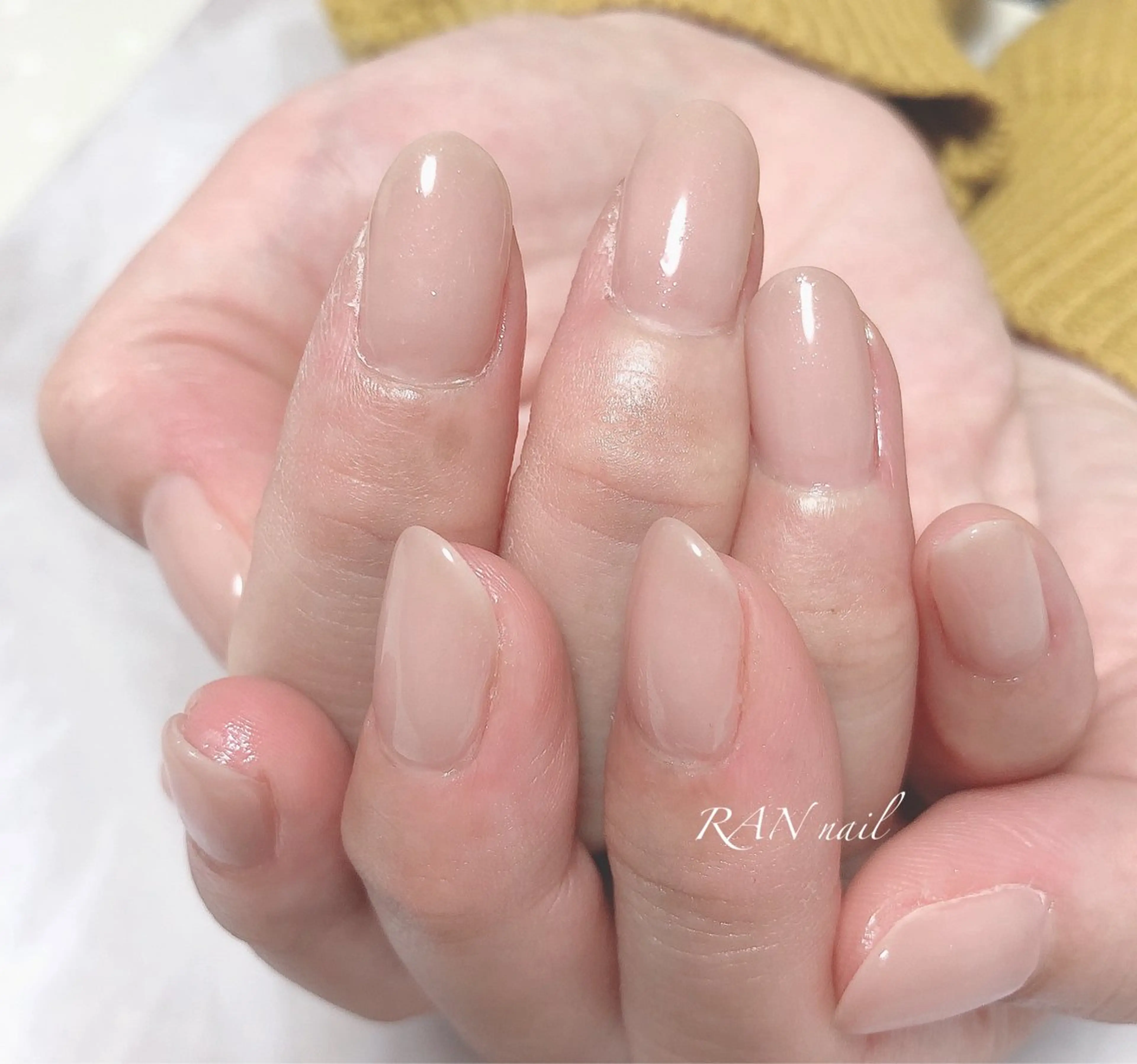 ネイル 成人式 入学式 卒業式 ラメ(グリッター) オフィスネイル ハンドネイル フットネイル RAN nailのネイルデザイン
