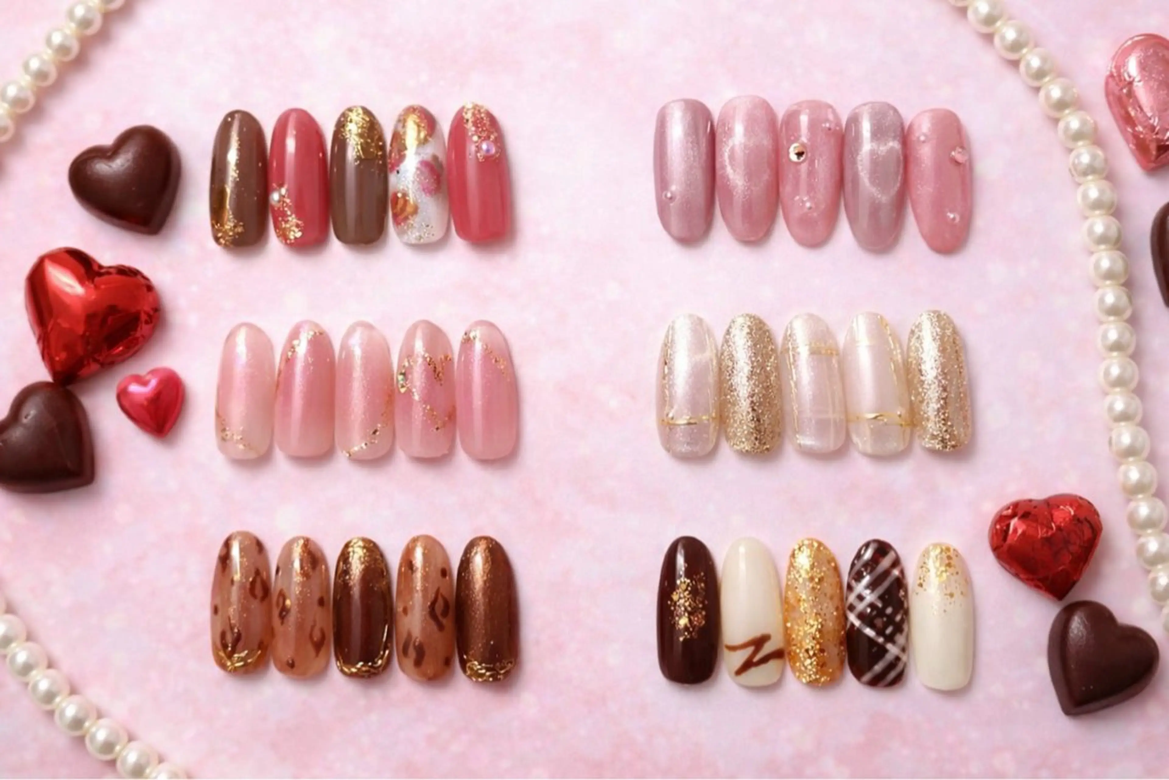 ネイル アニマル柄 チークネイル ハート マグネットネイル ニュアンスネイル ハンドネイル Orb nail (オーブ ネイル)のネイルデザイン