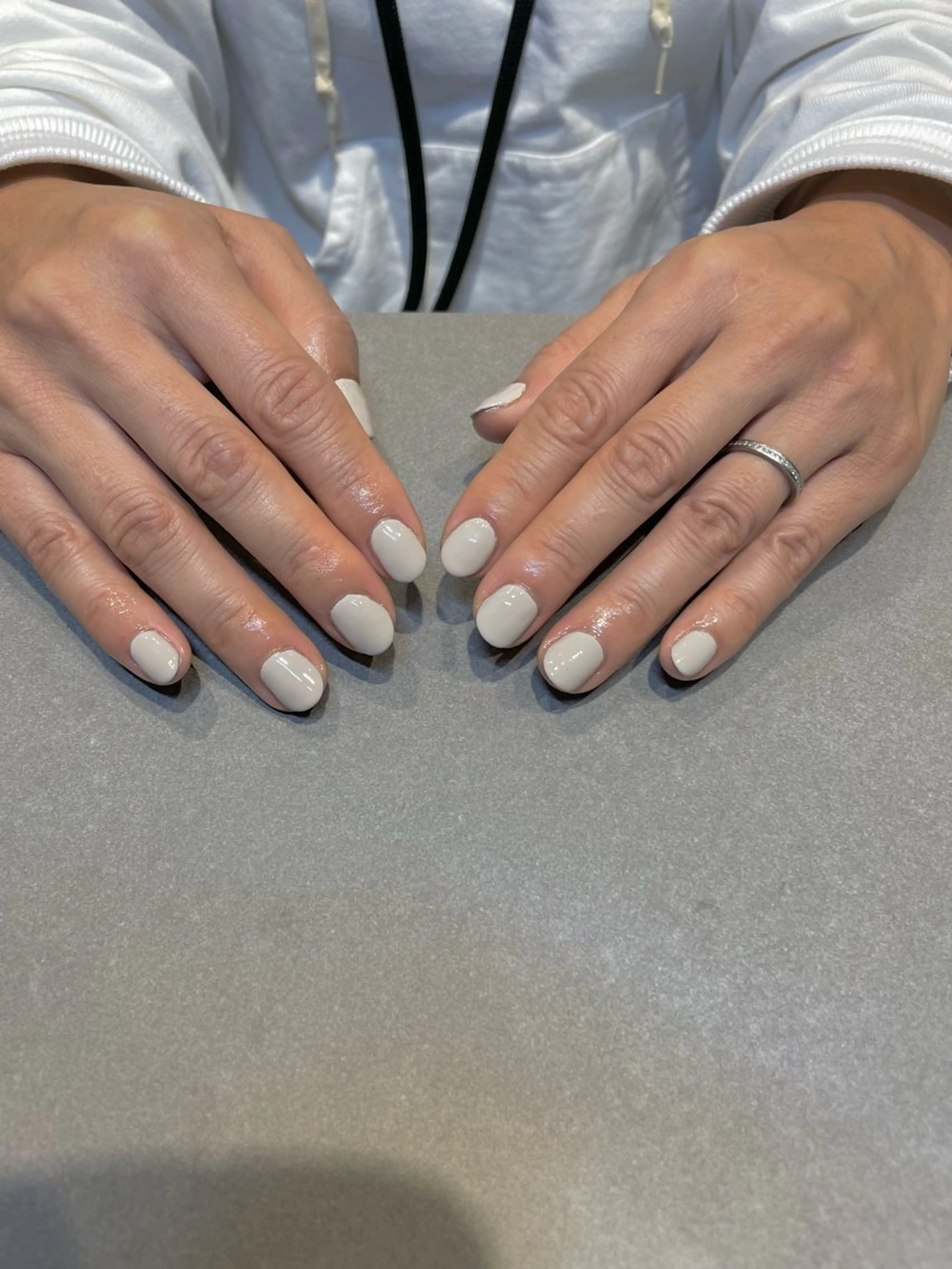 ネイル ワンカラーネイル ホワイト sodeyama kotoneのネイルデザイン