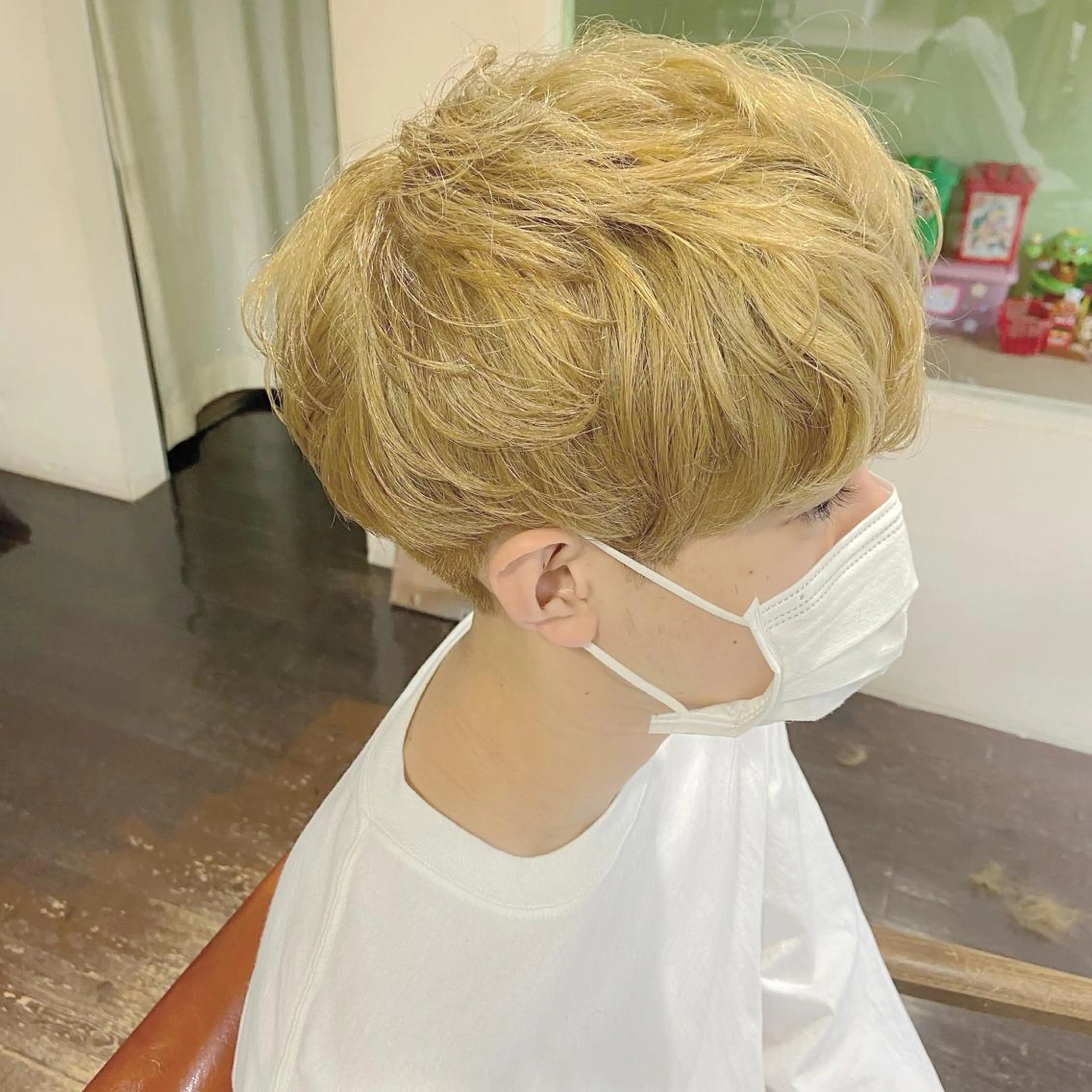 ショート カラー メンズ AIRFLOW所属・韓国ヘア ユイカのヘアスタイル