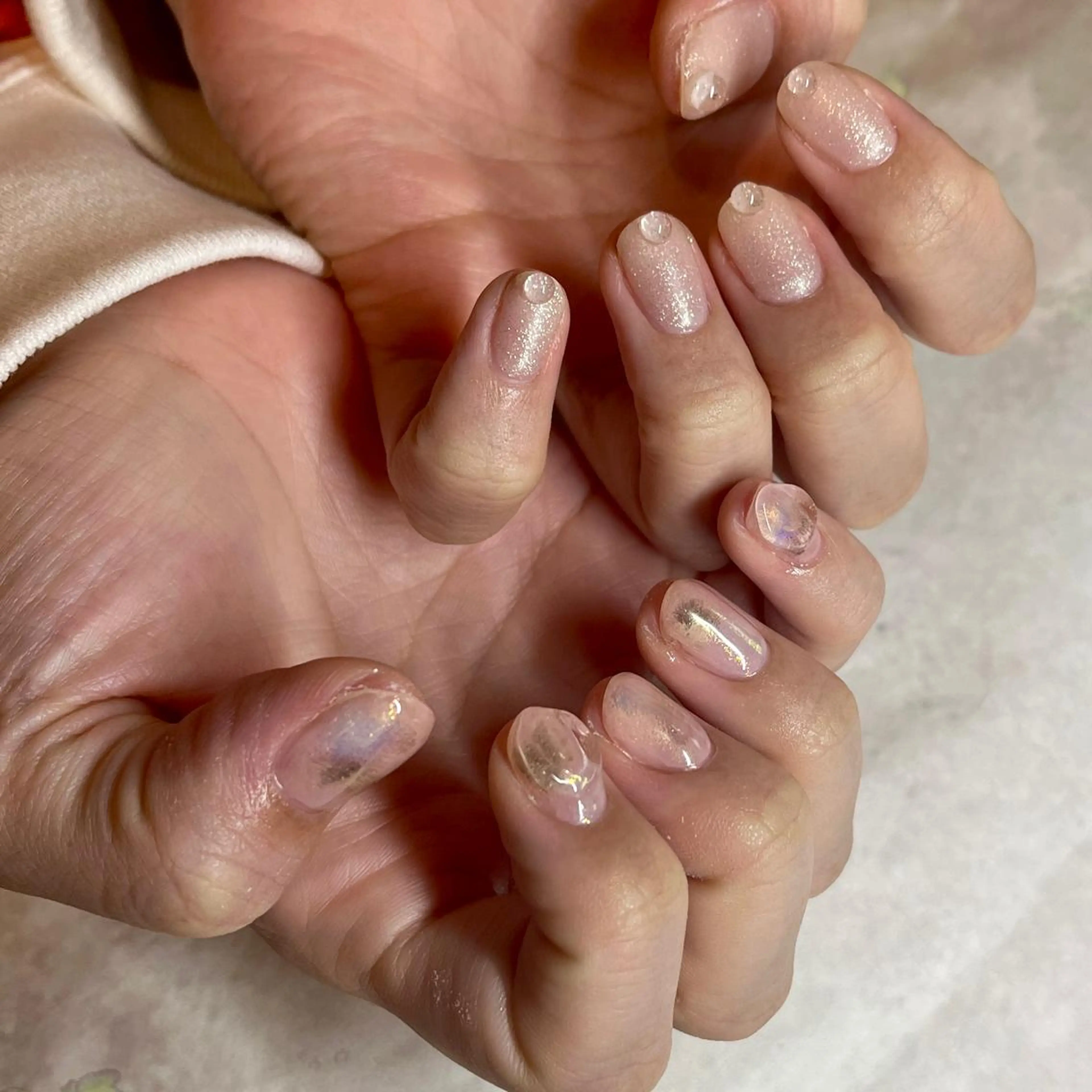 ネイル シンプルネイル フリーランス¨̮⃝ ネイリストOKADAのネイルデザイン