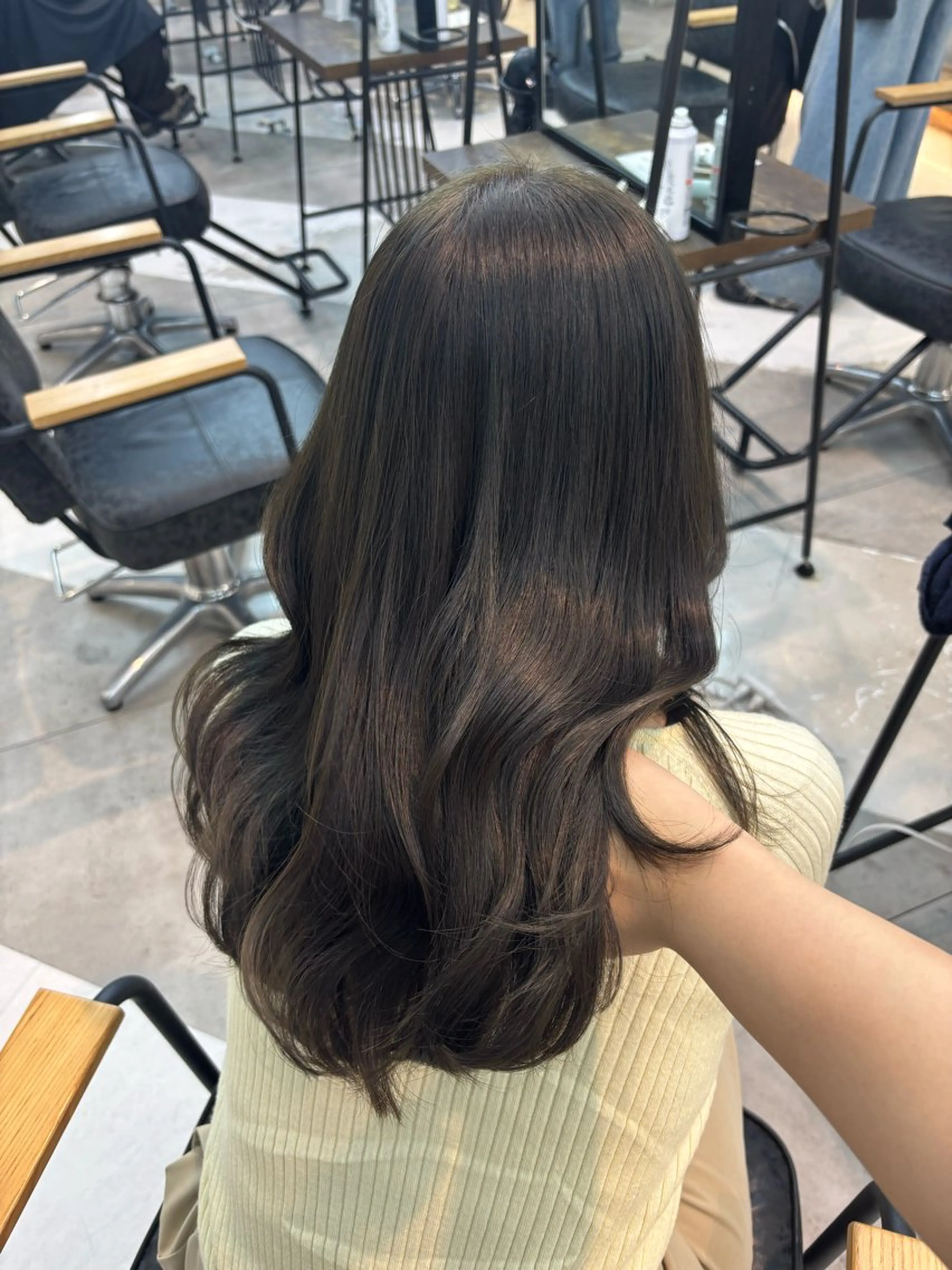セミロング カラー ガーリーネイル hiroka🩰🎀のネイルデザイン