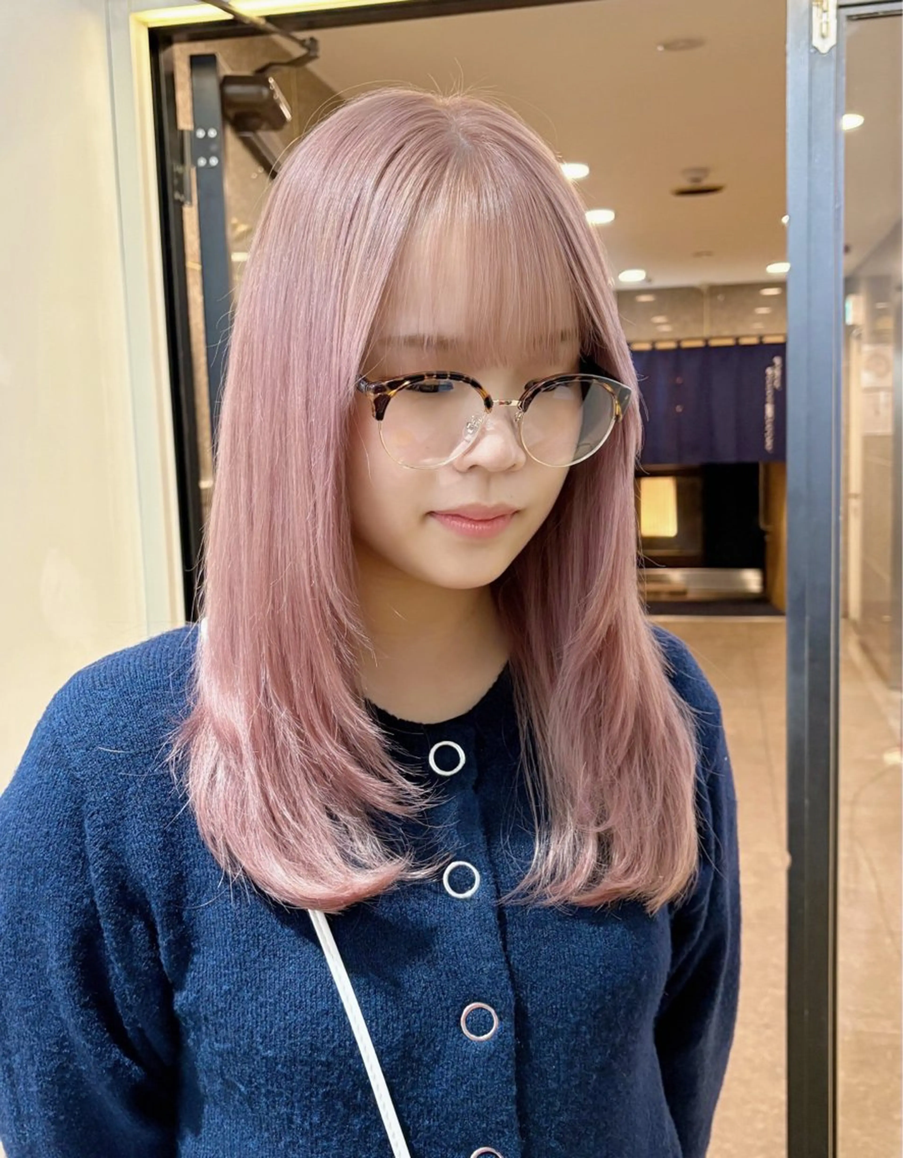 ロング カラー ブリーチ ピンクカラー ホワイトピンク カット ヘアカラー RINO/似合わせ /女性専用𖧷のヘアスタイル