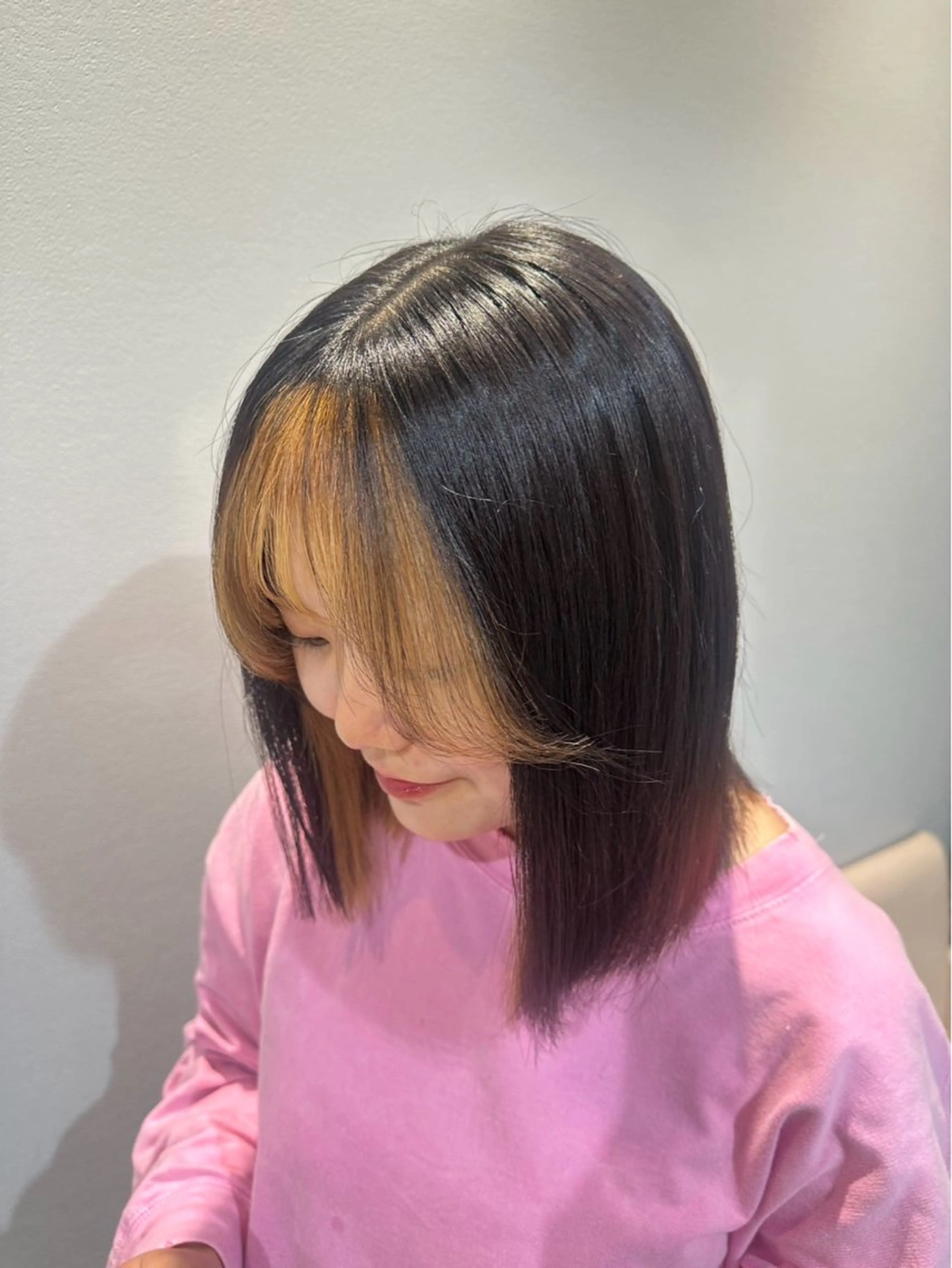ミディアム トリートメント 🎧透明感カラー /髪質改善のヘアスタイル