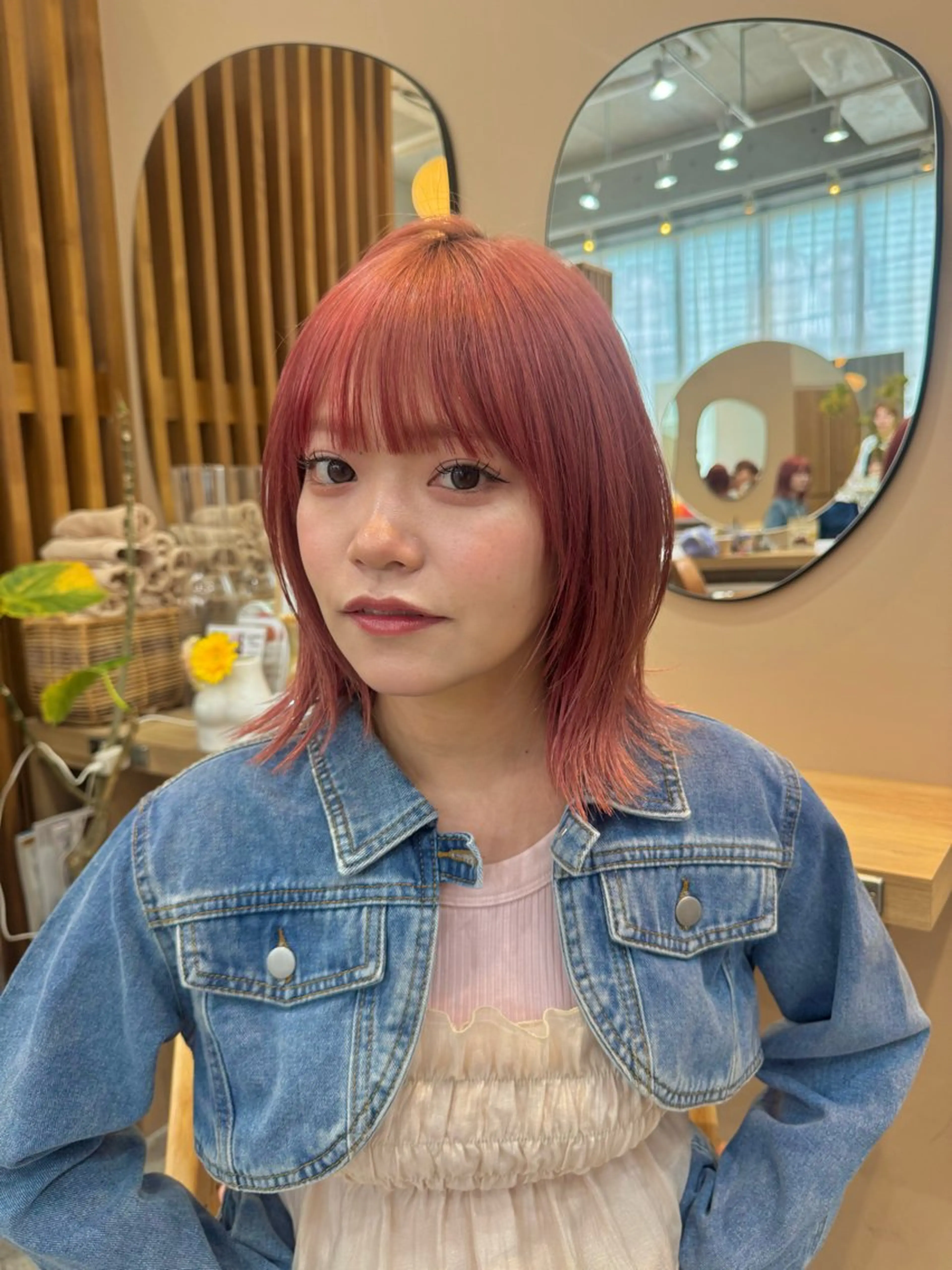 セミロング カラー 🫧艶カラー/ダブル カラー♡/桜🌸のヘアスタイル