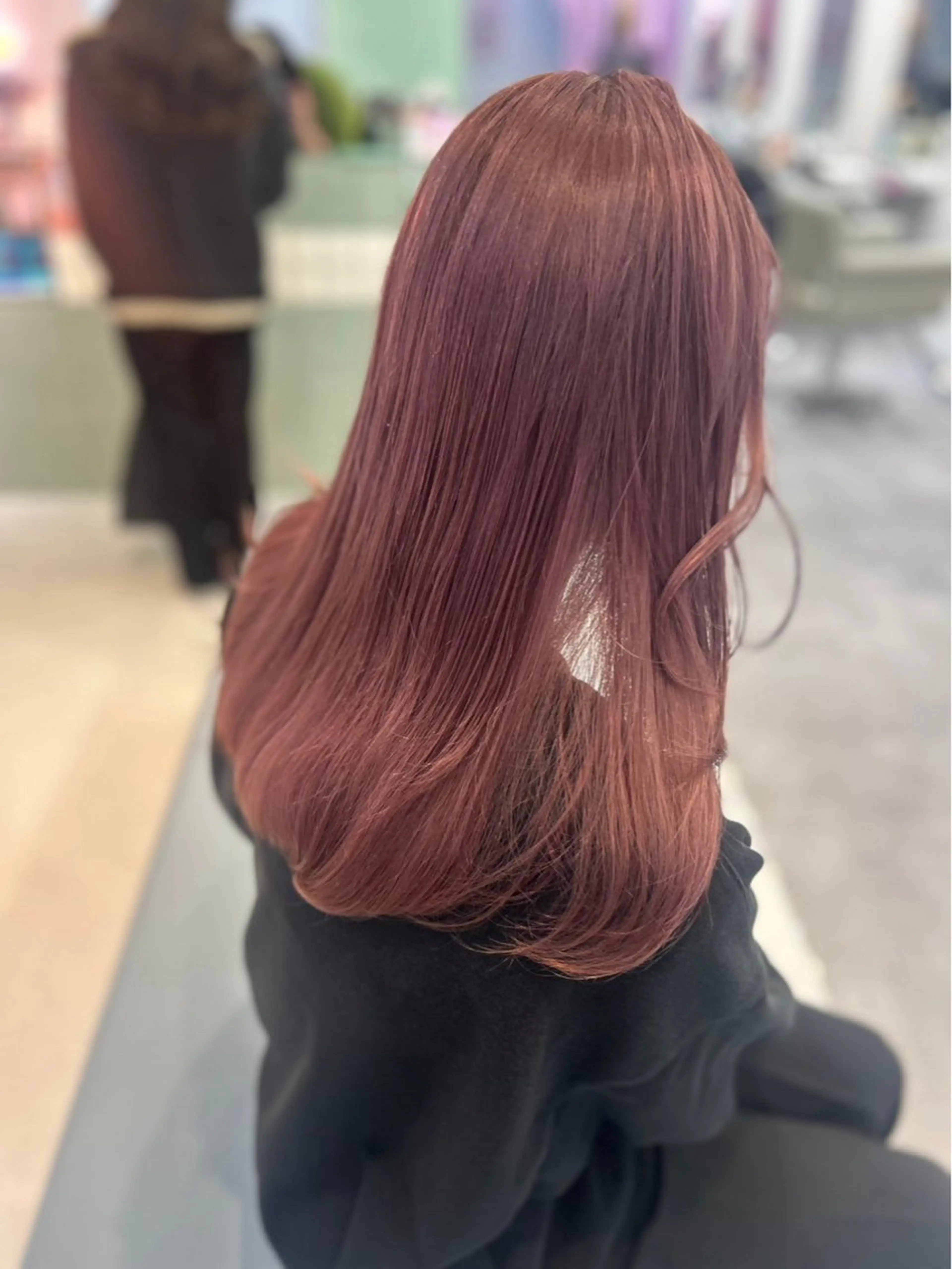 ロング カラー amane໒꒱うる艶 ブリーチ透明感カラーのヘアスタイル