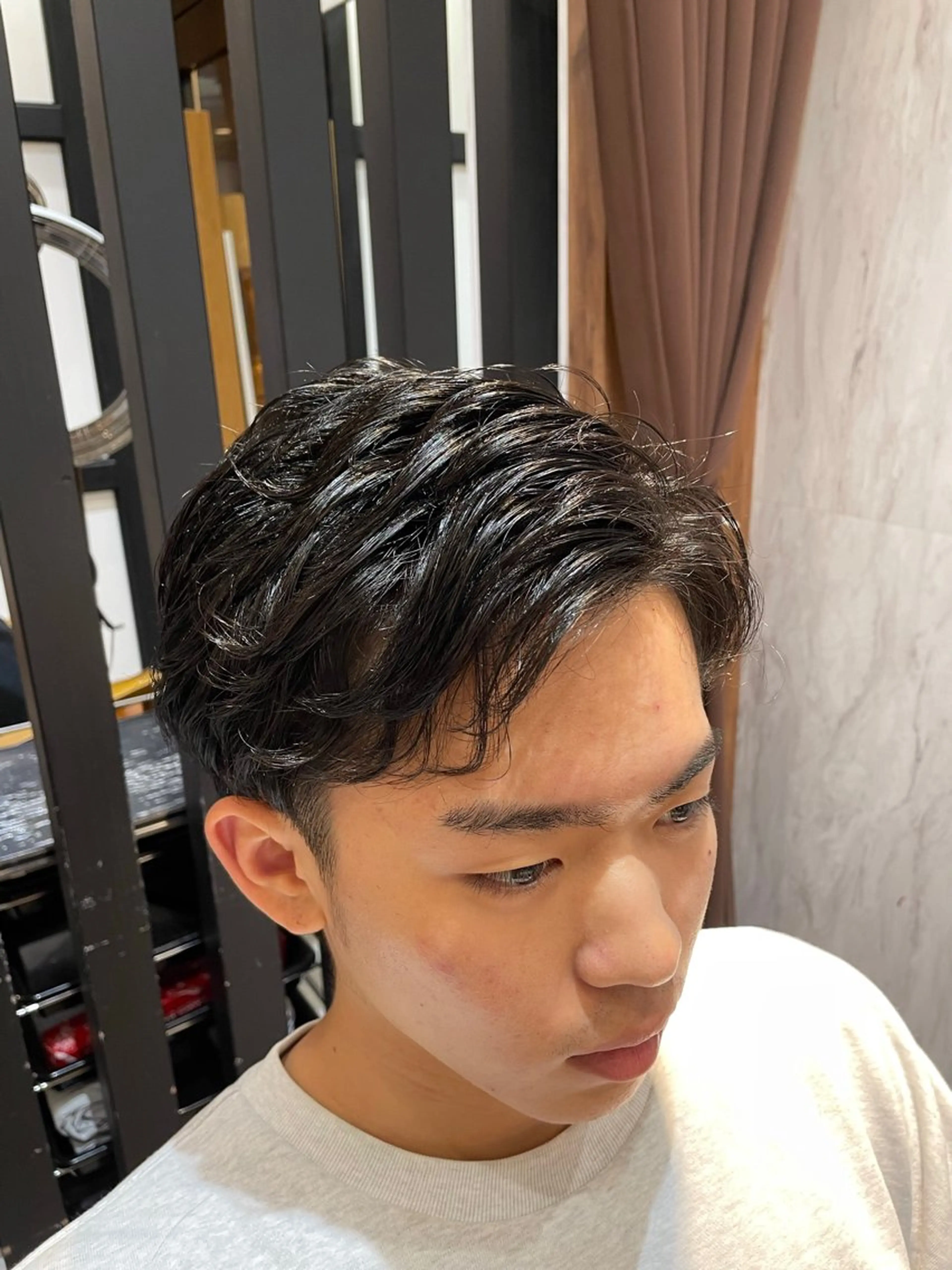 パーマ メンズ メンズパーマ ニュアンスパーマ カット パーマ トリートメント BLANCHE 南行徳店【ブランシュ】所属・下村 琉弥のヘアスタイル