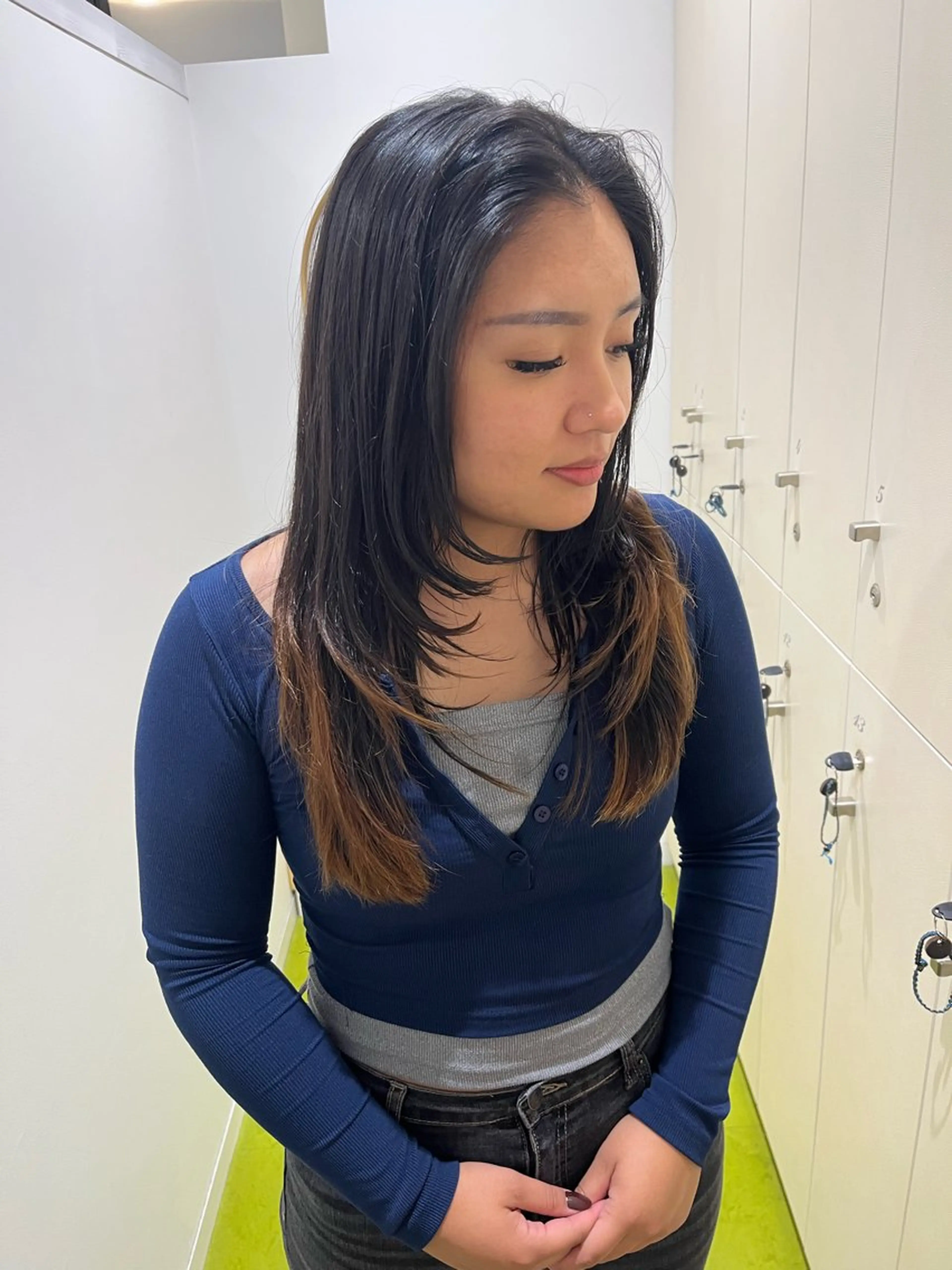 ロング レイヤーカット/ 艶カラー/YUKAのヘアスタイル