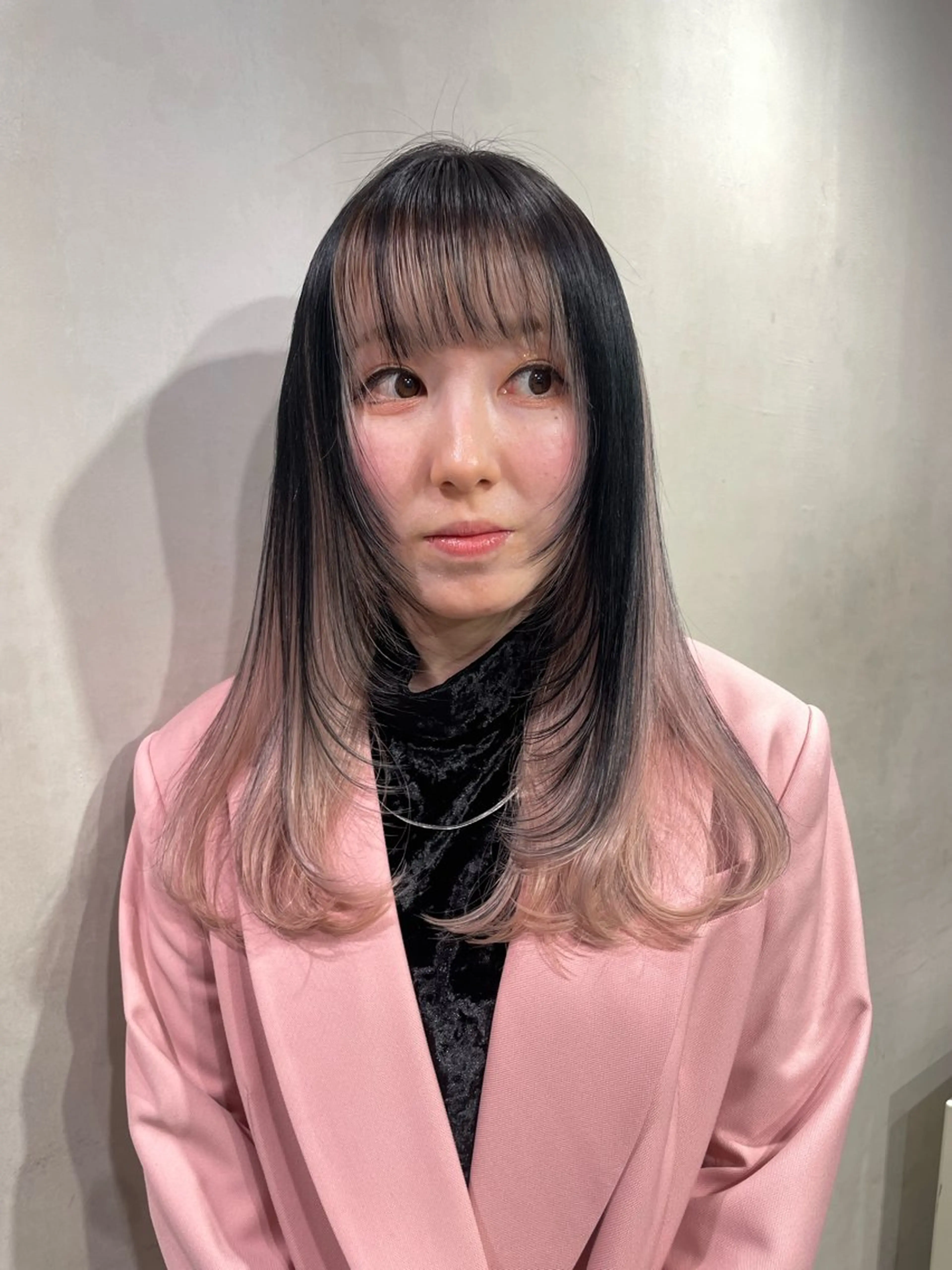 ロング カラー 髙橋 茉南のヘアスタイル