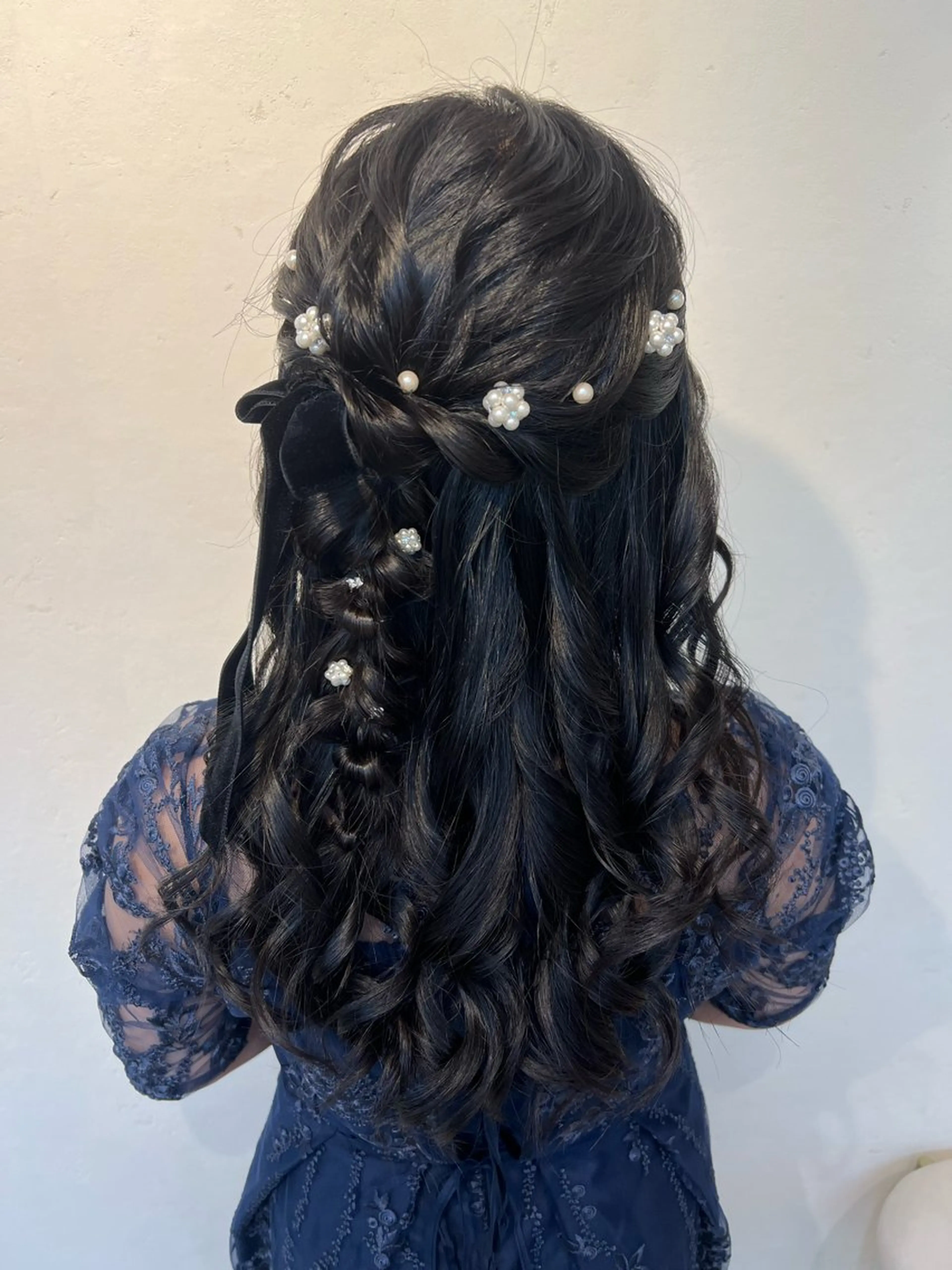 ヘアアレンジ ハーフアップ ヘアセット 大人可愛いヘアメイク 💋🧚‍♀️しずかのヘアスタイル